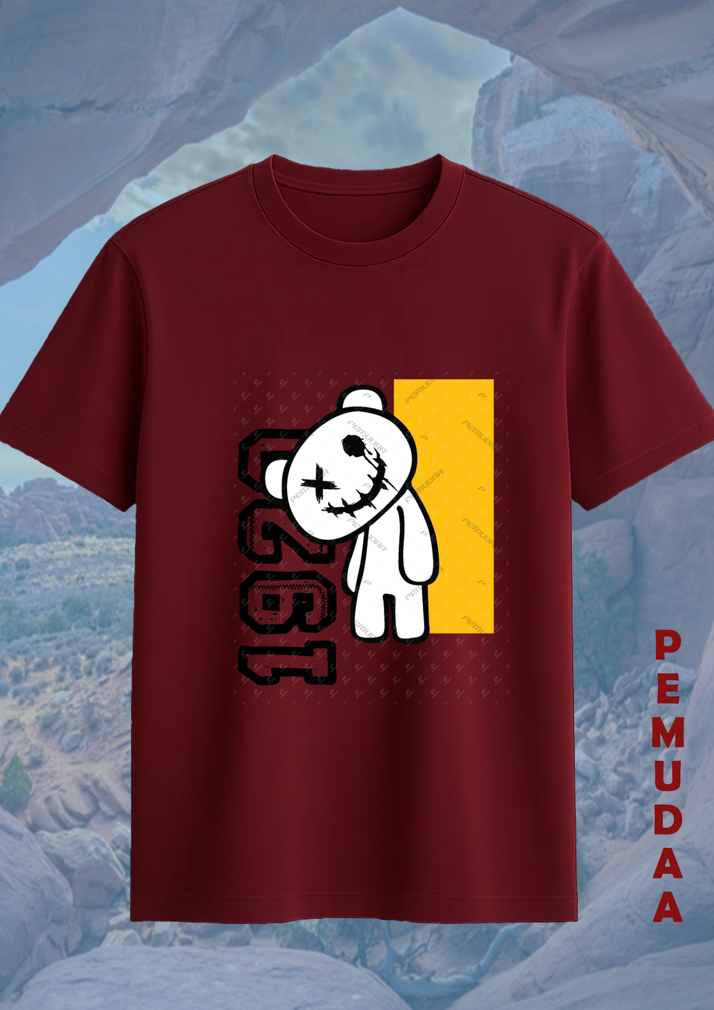 Creepy Teddy Graphic Tee – 1920 Inspired Design