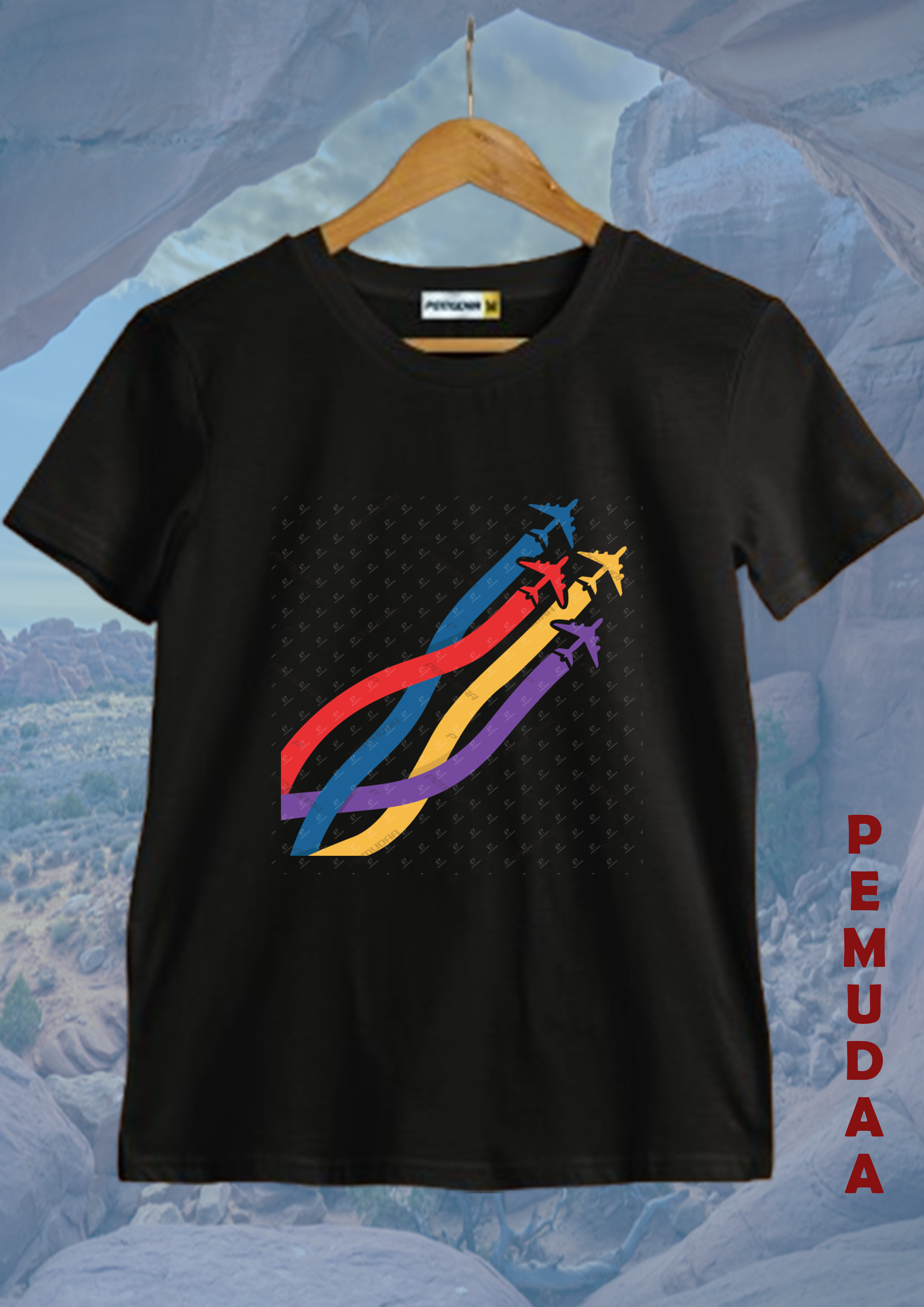 Flying jets Printed T shirt
