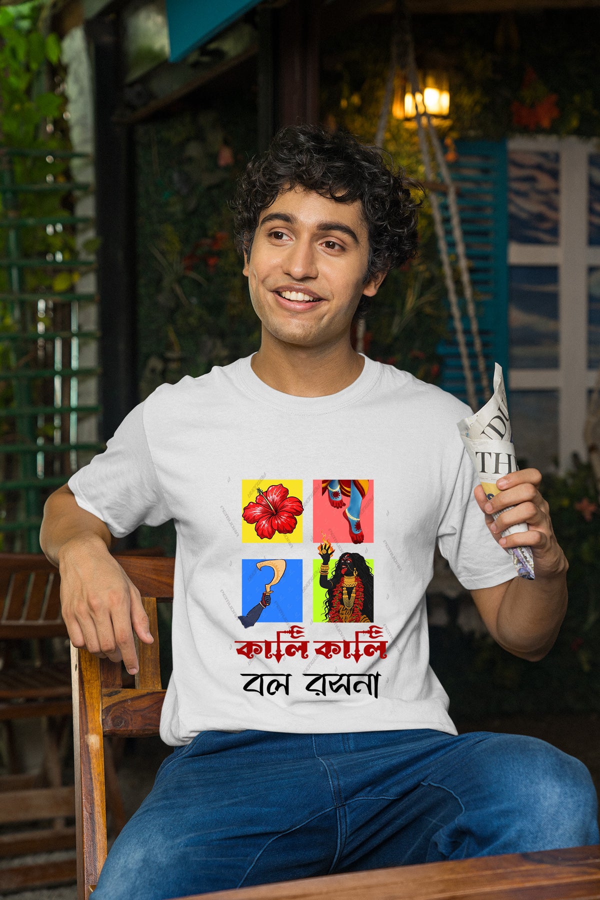 Kali Kali Bal Rasana Kali Puja T shirt