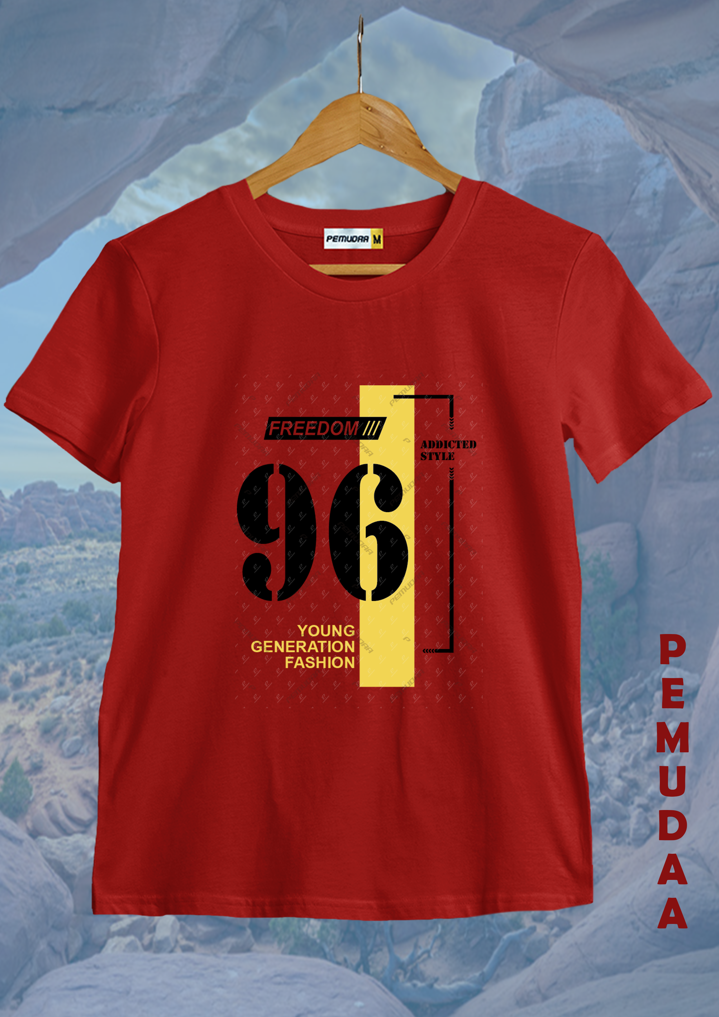Freedom 96 Youthful Fashion Printed T-Shirt