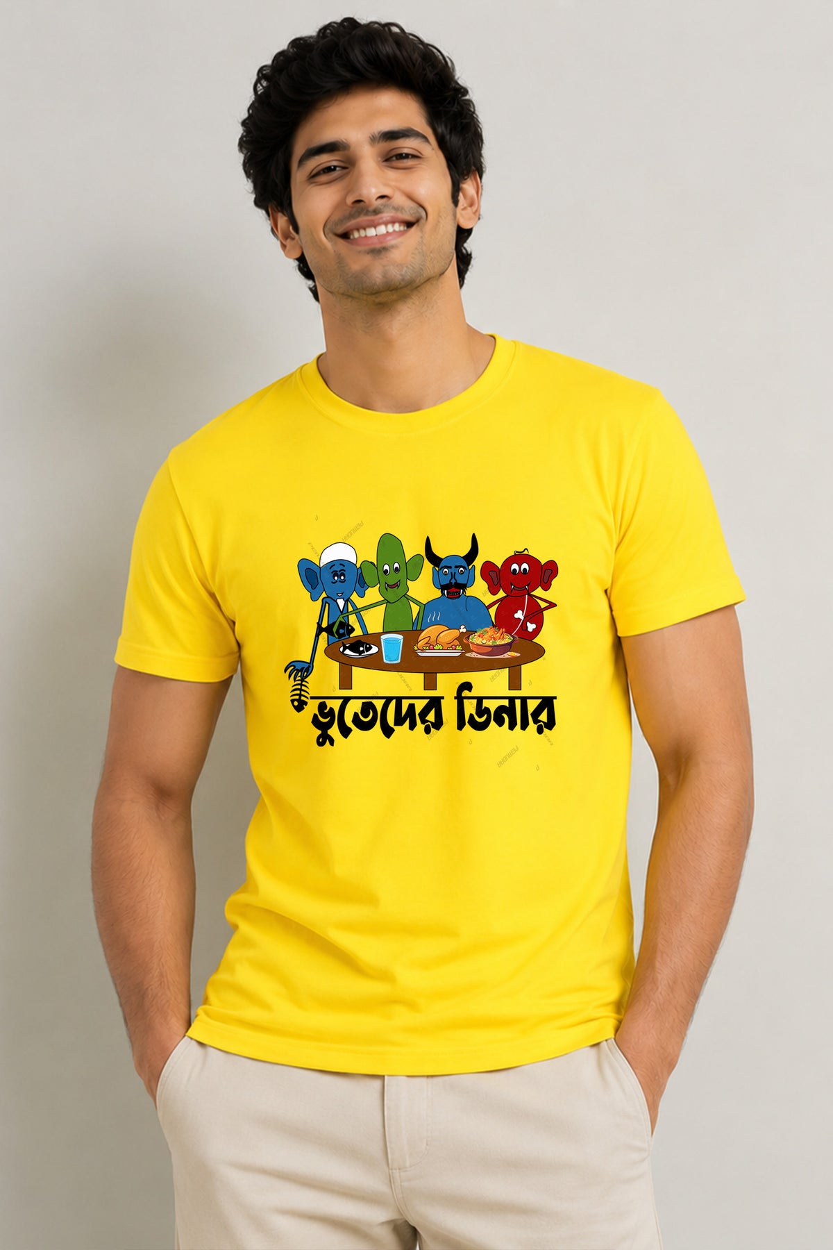 Bhuteder Dinner half cotton T shirt