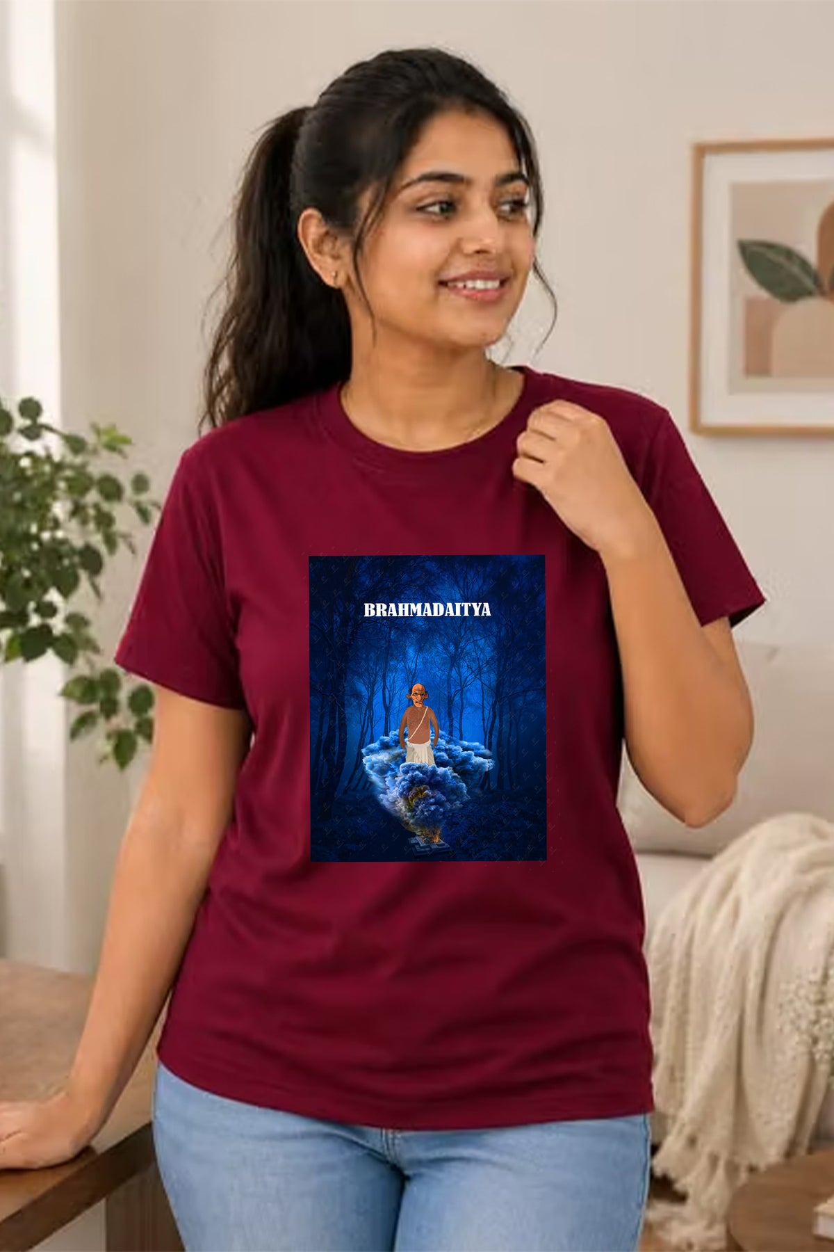 Brahamdaitya half cotton T shirt