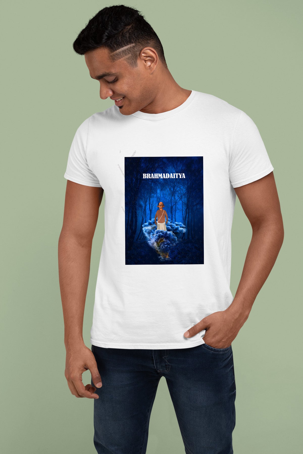 Brahamdaitya half cotton T shirt