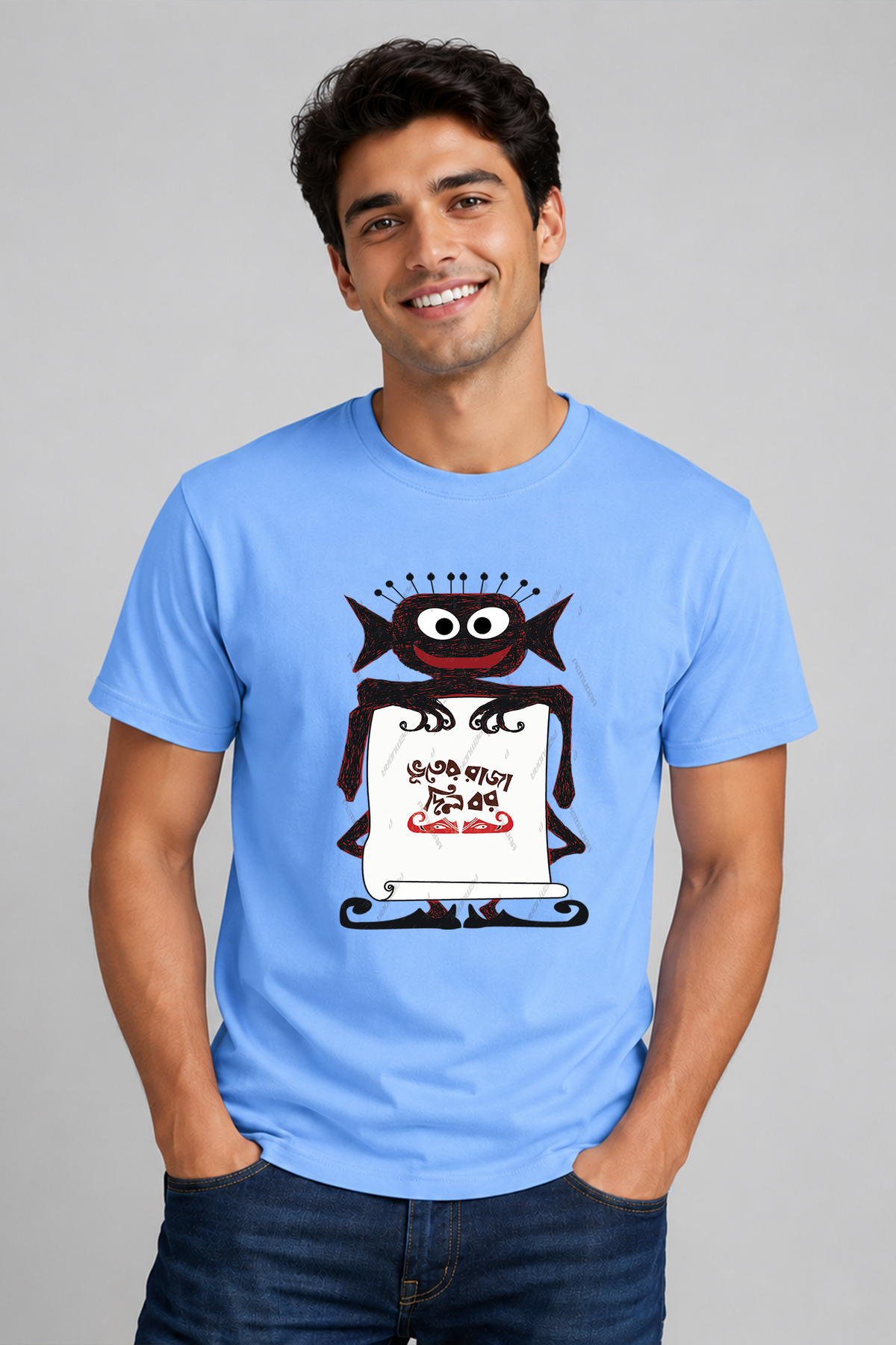 Bhooter Raja Dilo Bor Half cotton T shirt