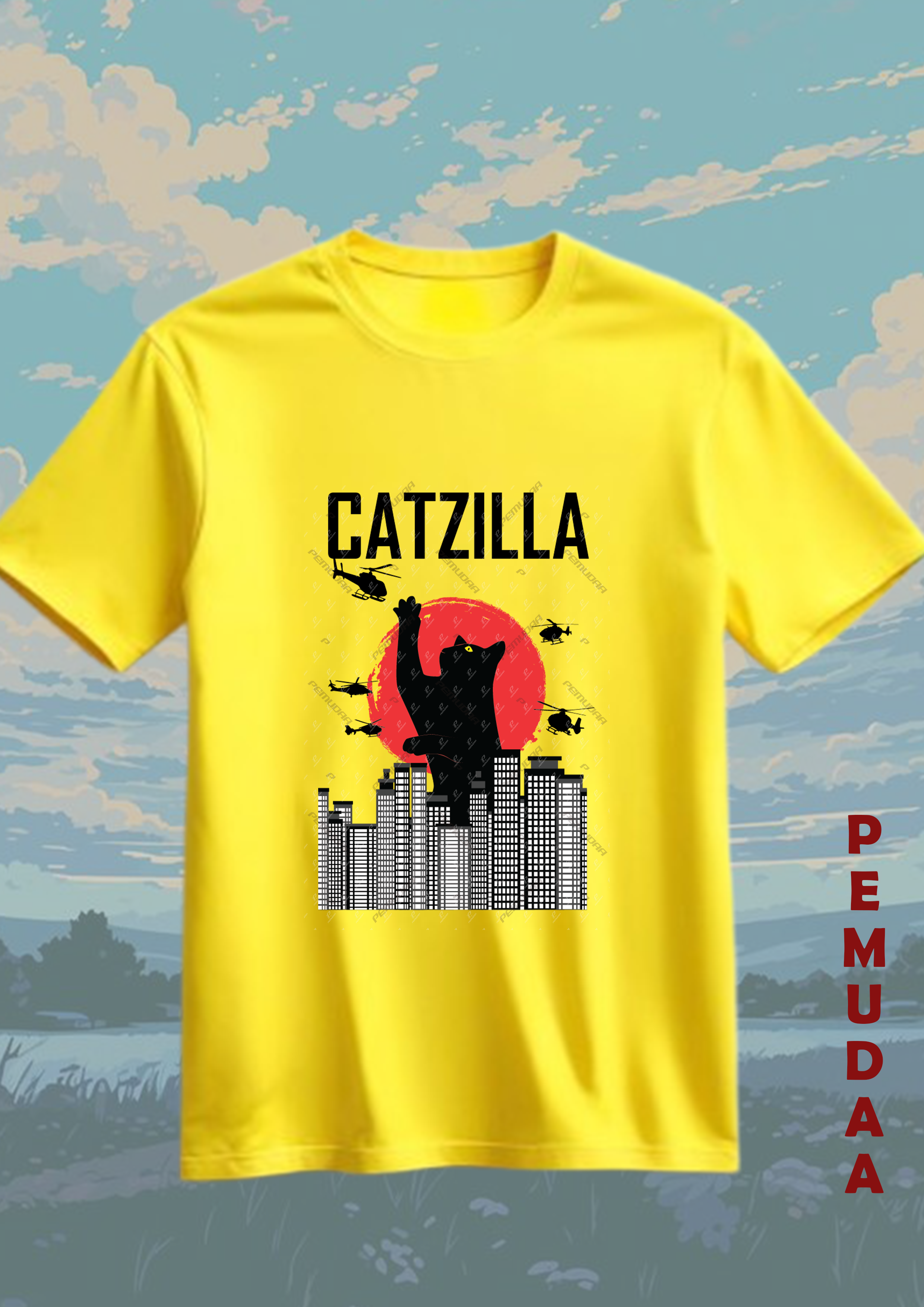 Catzilla Graphic Printed T-Shirt