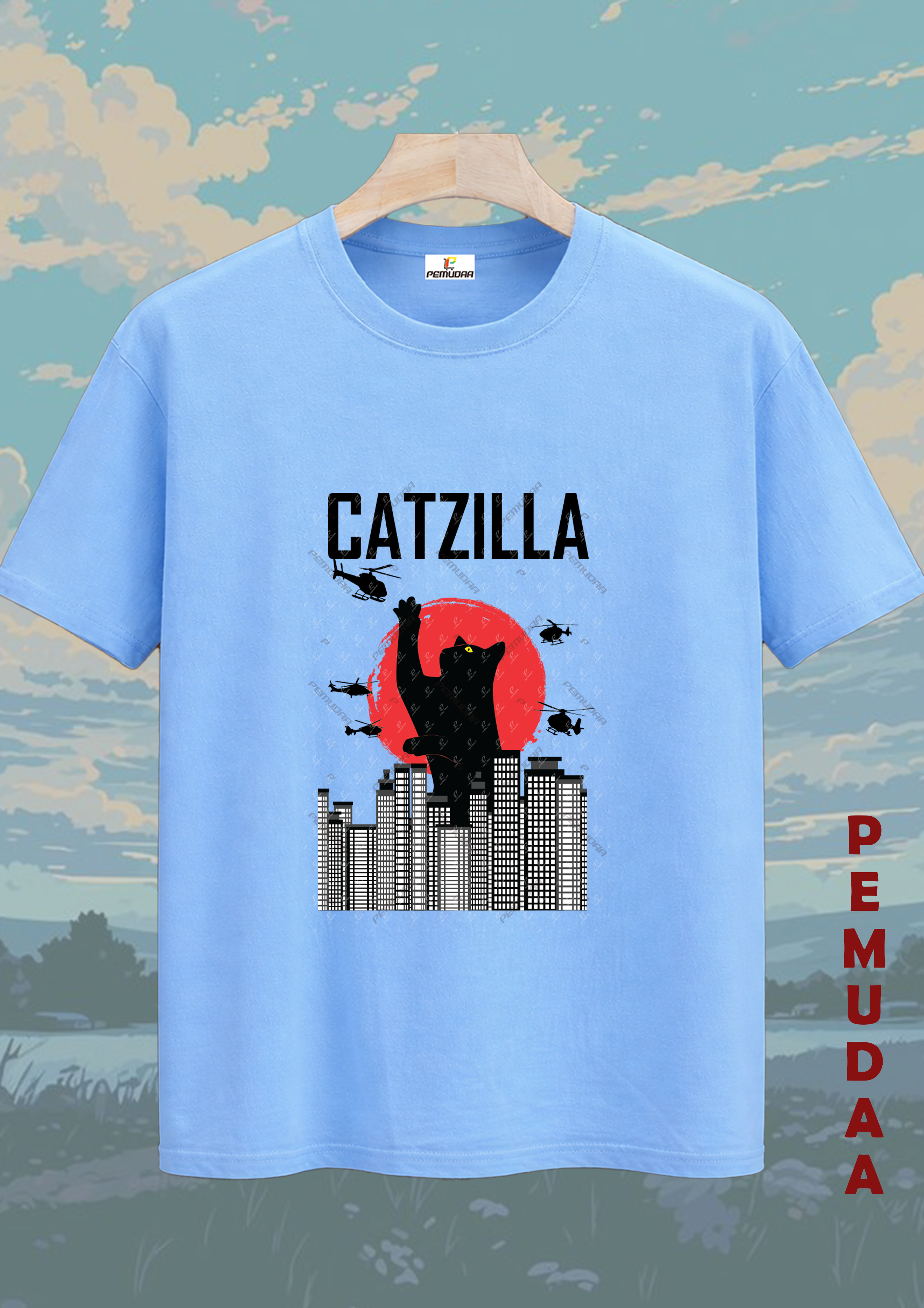 Catzilla Graphic Printed T-Shirt
