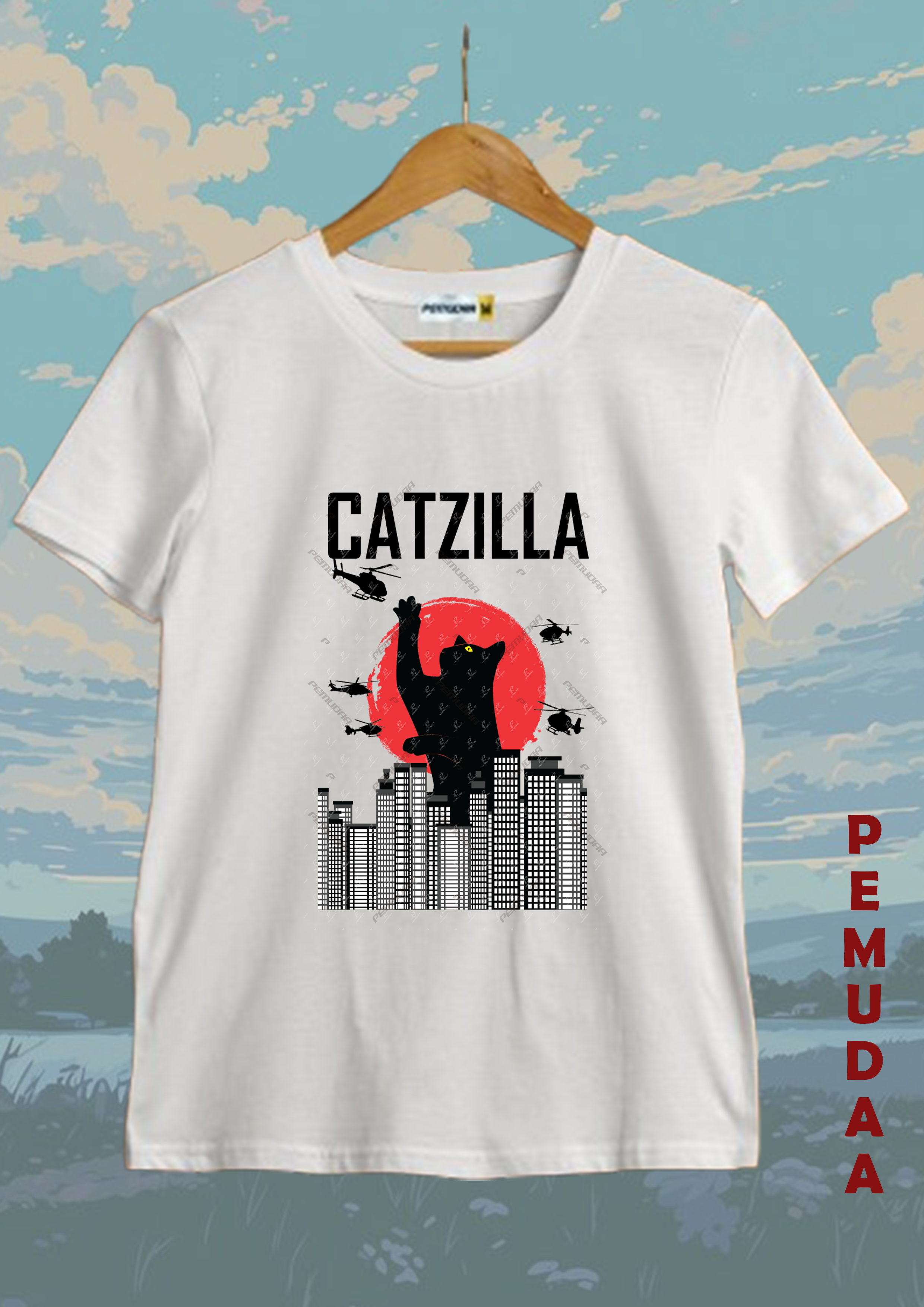 Catzilla Graphic Printed T-Shirt
