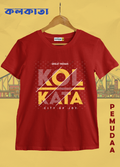 Kolkata test design printed T shirt