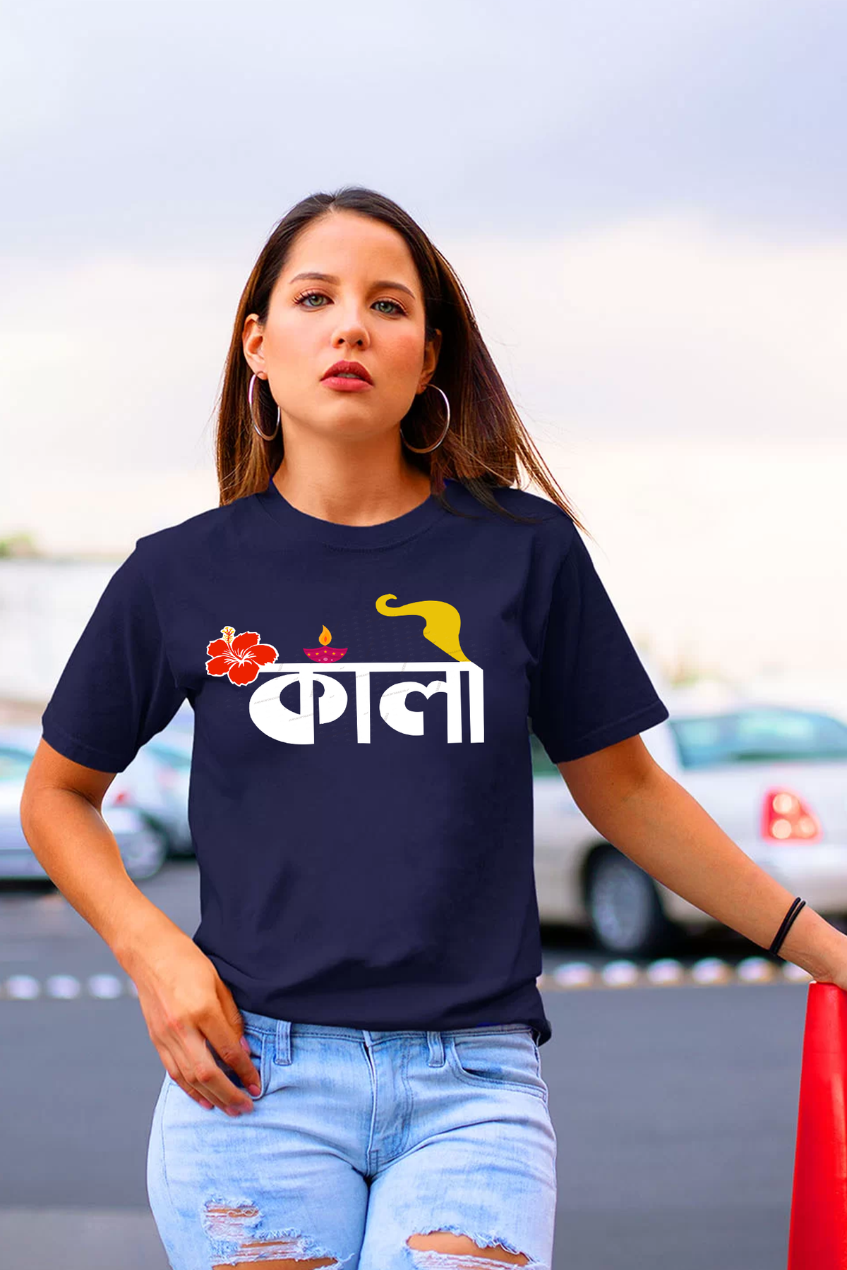 Ma Kali half pure cotton T shirt