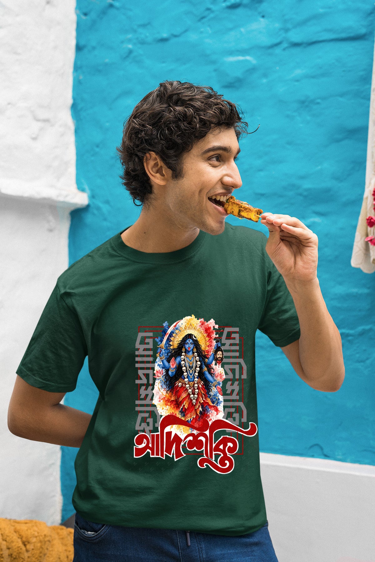 Adi Shakti Ma Kali Half Cotton T shirt