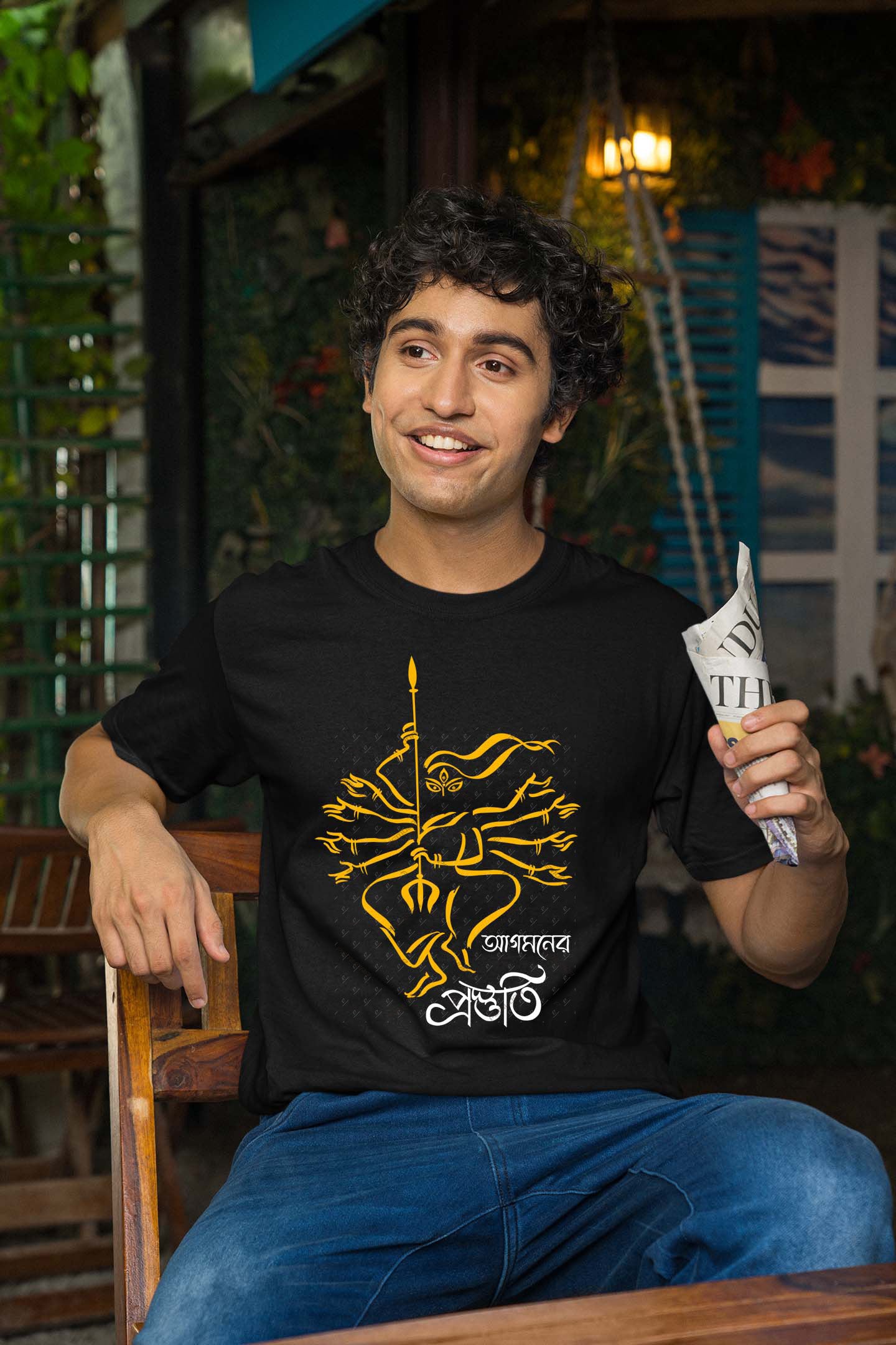 Agomoner Praostuti Durga Puja Special T shirt