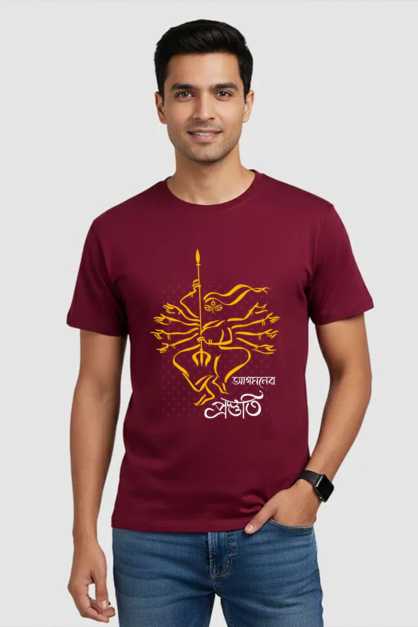 Agomoner Praostuti Durga Puja Special T shirt