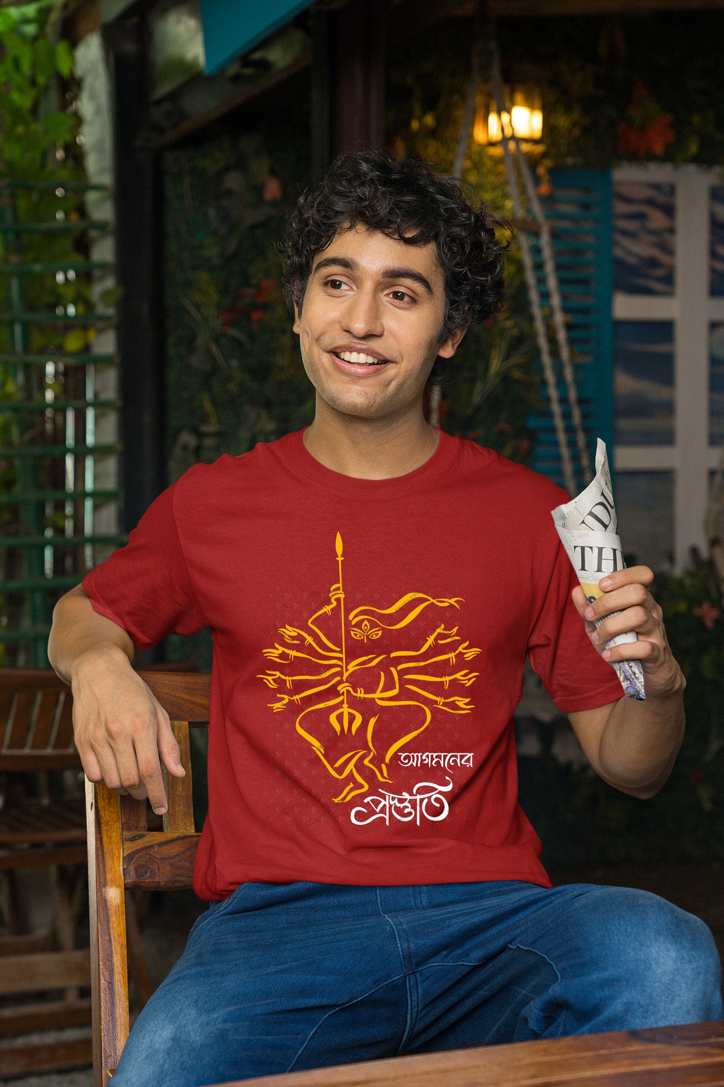 Agomoner Praostuti Durga Puja Special T shirt