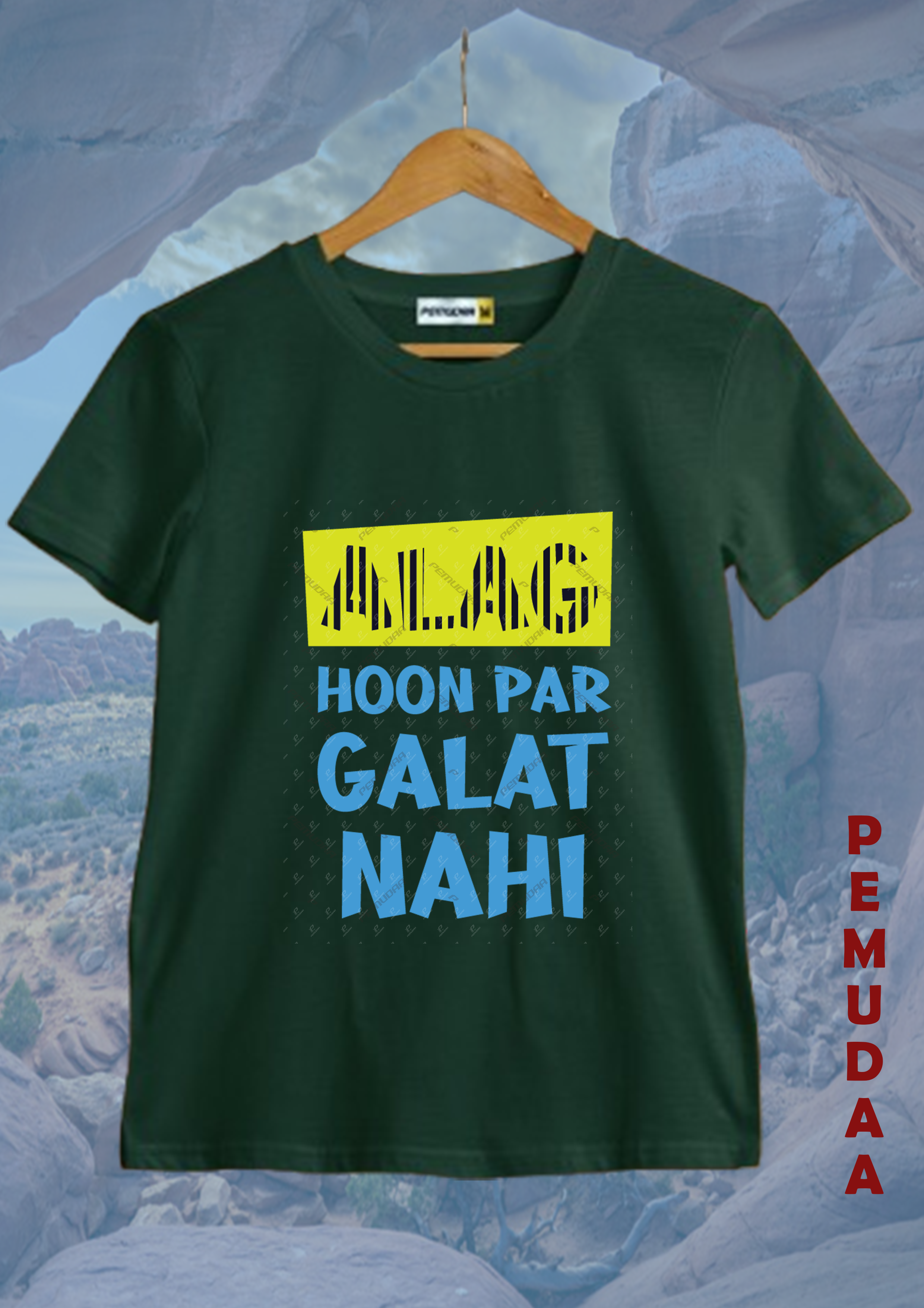Alag Hoon Par Galat Nahi Printed T-Shirt – Bold Statement Cotton Tee