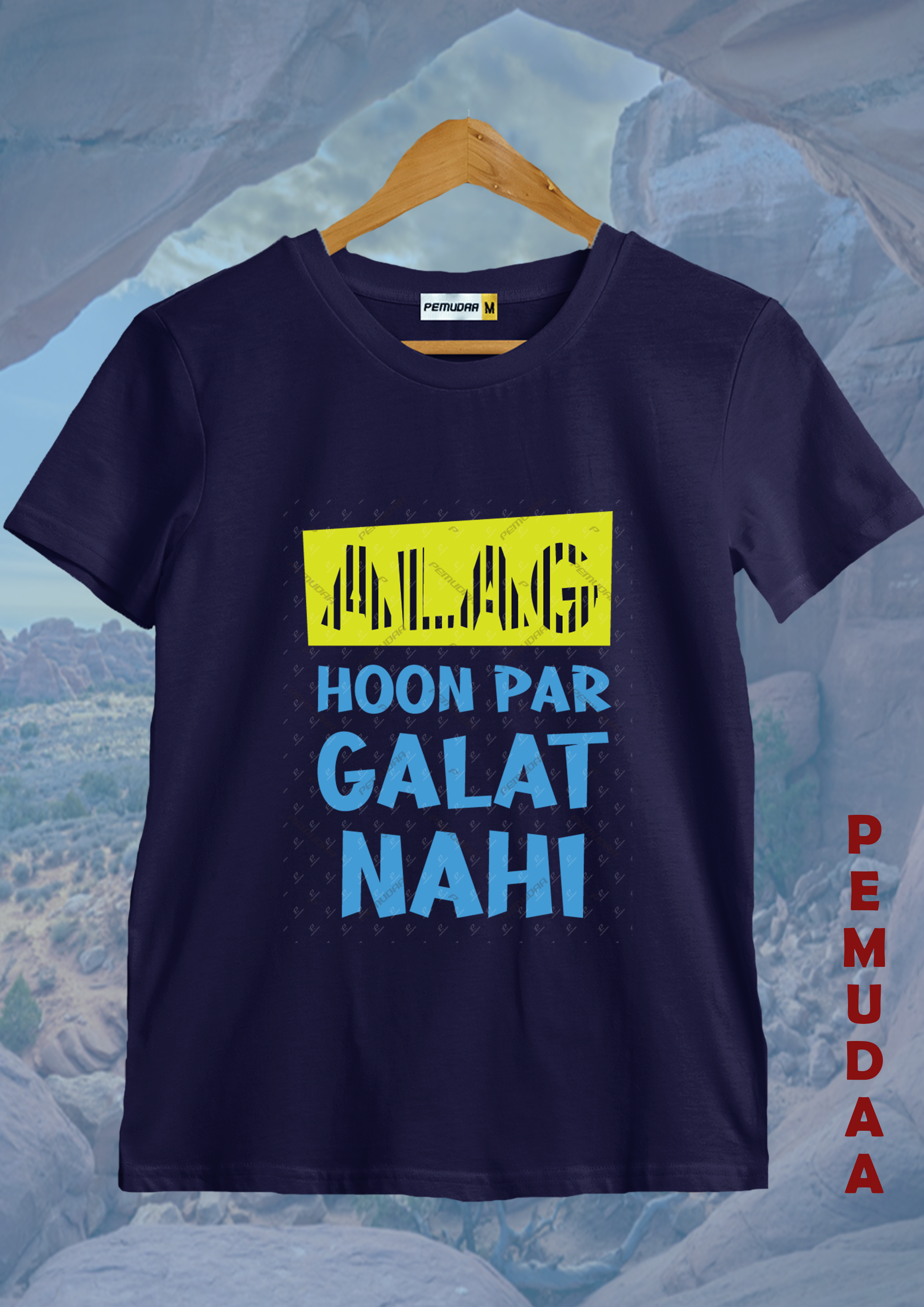 Alag Hoon Par Galat Nahi Printed T-Shirt – Bold Statement Cotton Tee