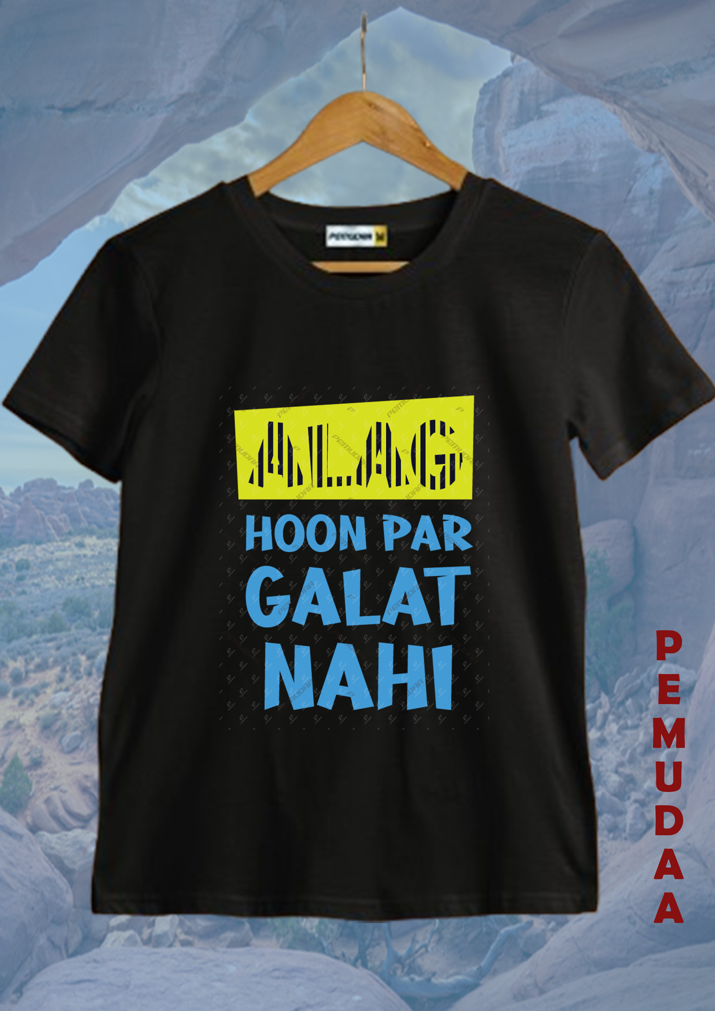 Alag Hoon Par Galat Nahi Printed T-Shirt – Bold Statement Cotton Tee