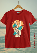 Beach Surf Printed T-Shirt – Summer Surfing Graphic Cotton Tee