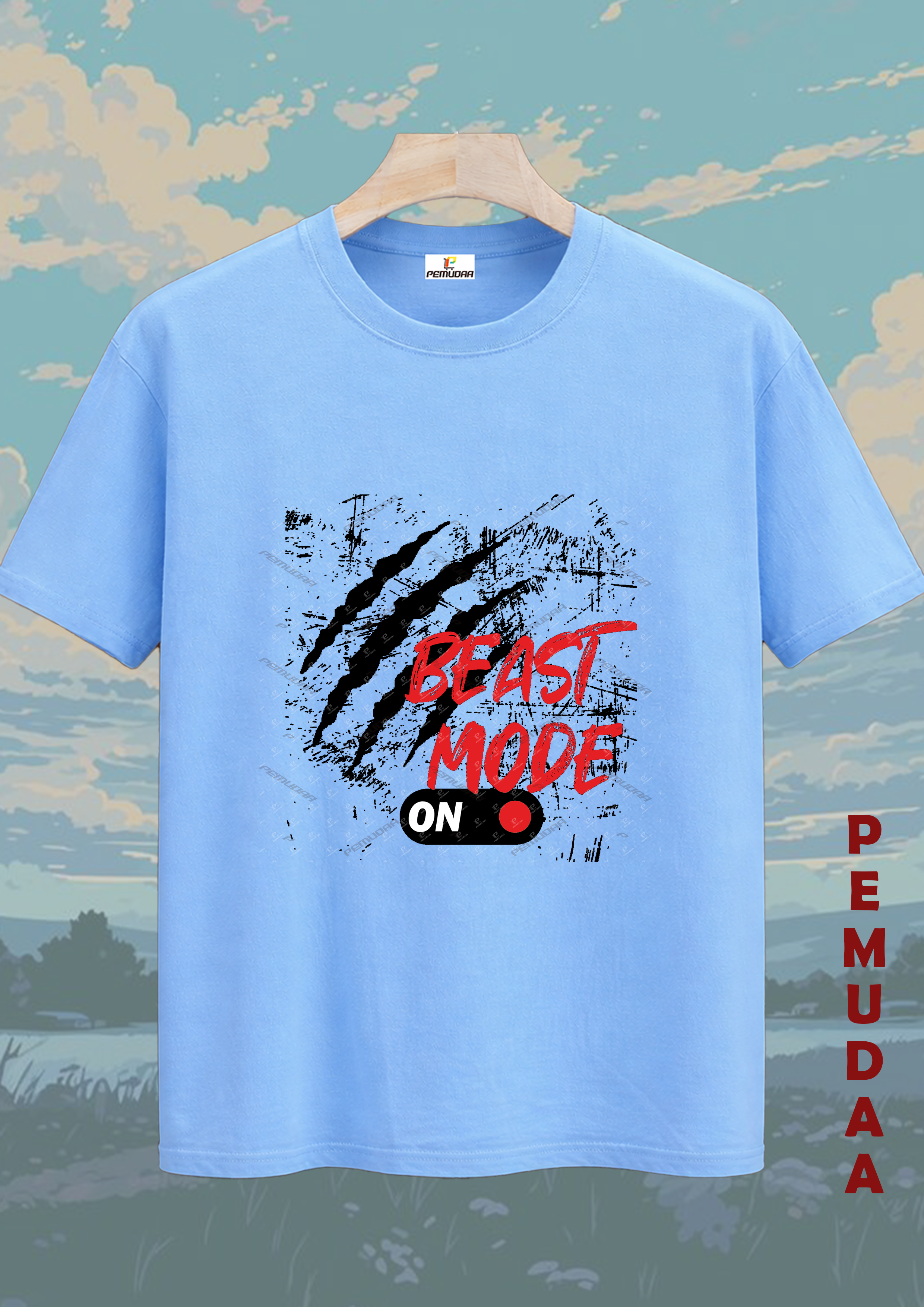 Beast Mode On Printed cotton T-Shirt