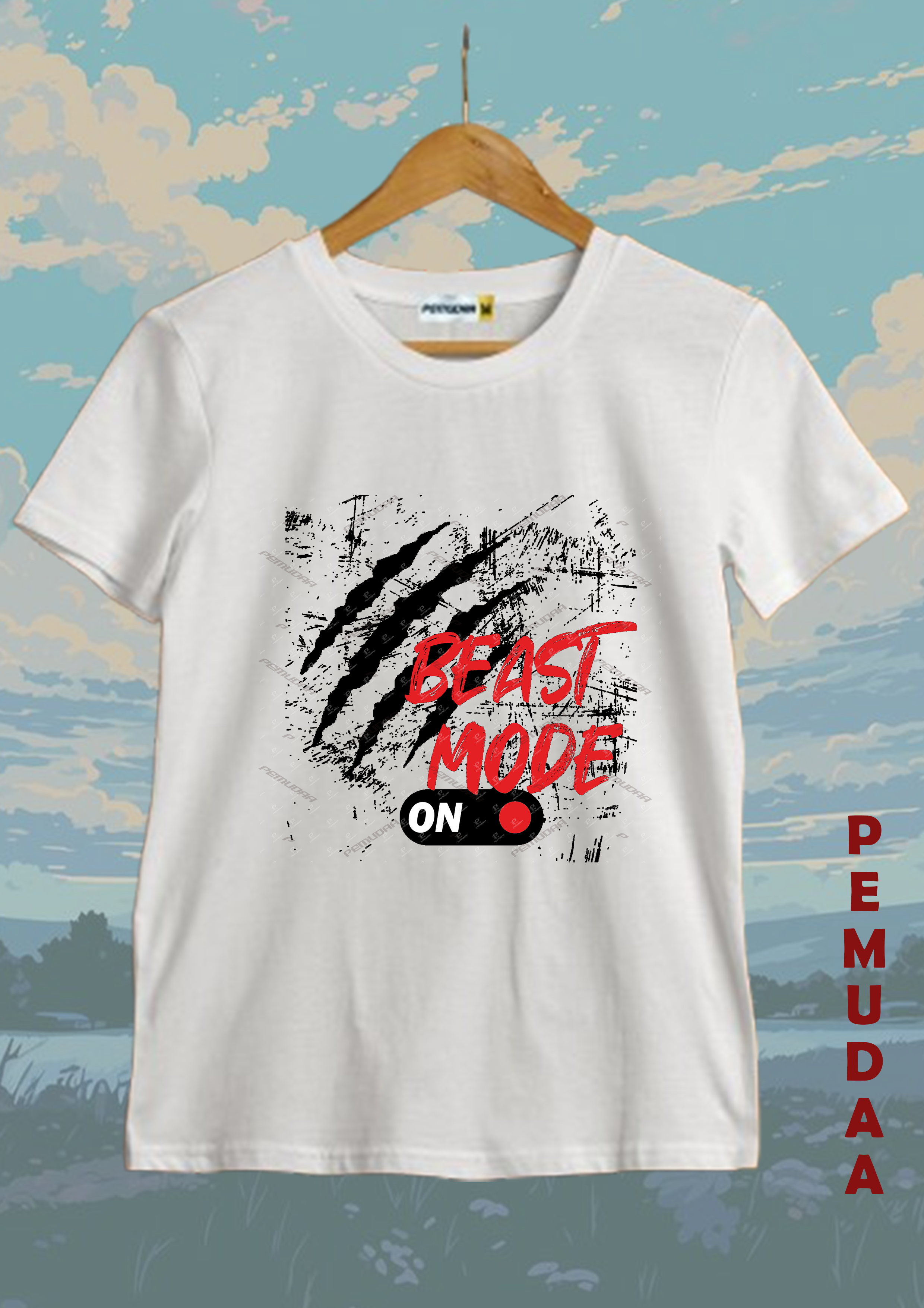 Beast Mode On Printed cotton T-Shirt