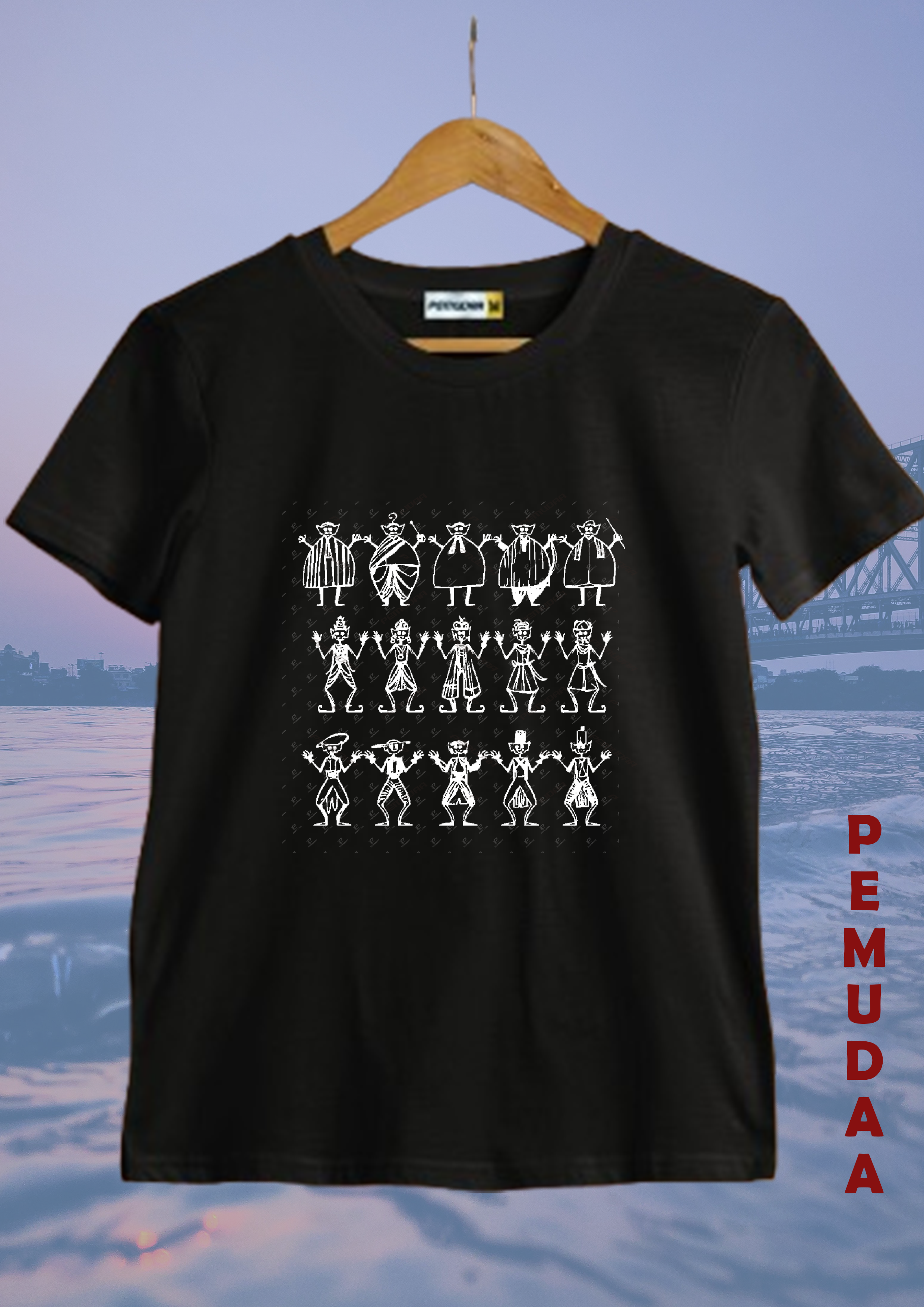 Bhooter dance Unisex Printed cotton T shirt