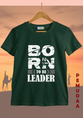 Born To Be Leader Printed cotton  T-Shirt