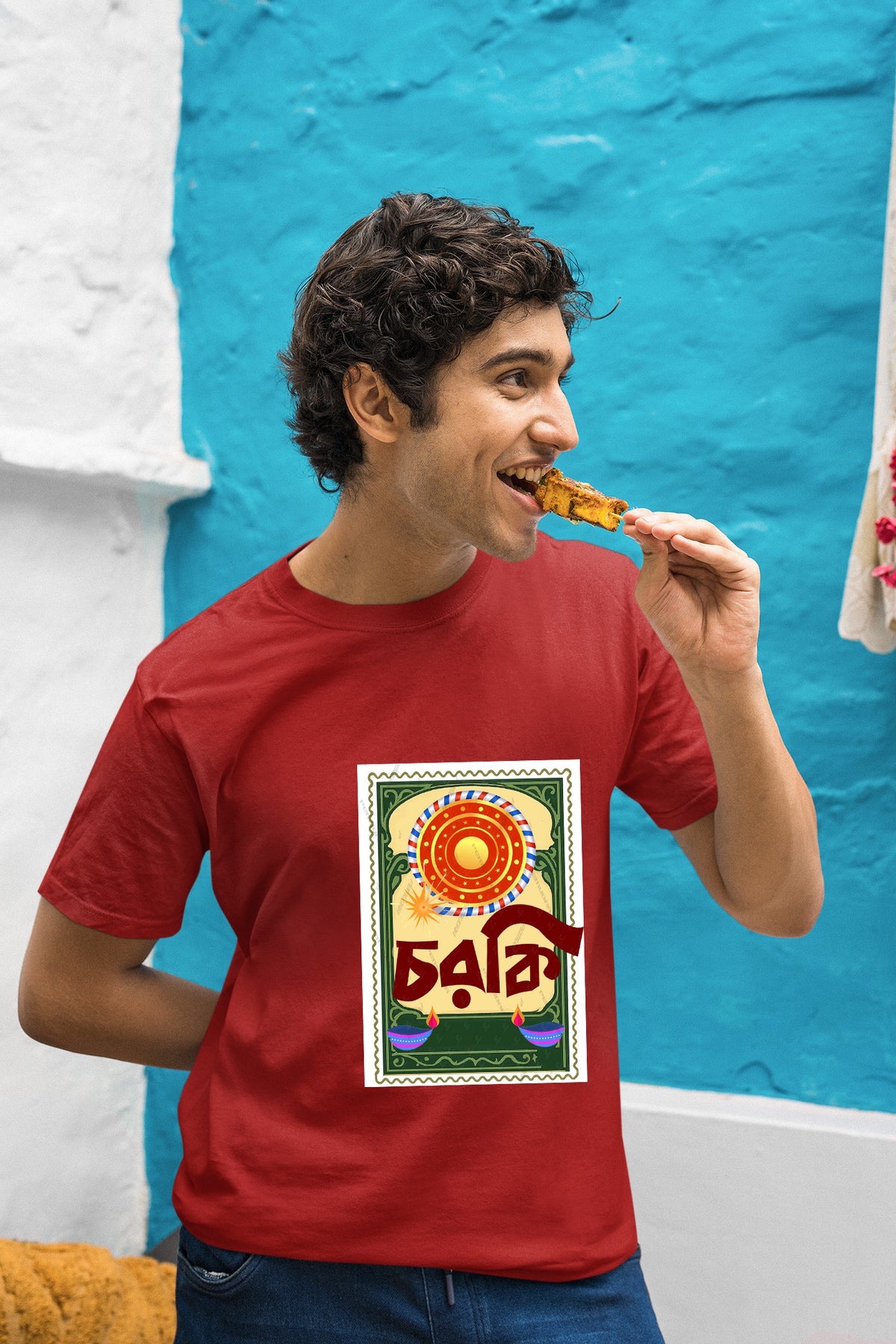 Charki Dipaboli Diwali Half T shirts