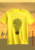 Creative Printed T-Shirt – Bold Typography Cotton Tee