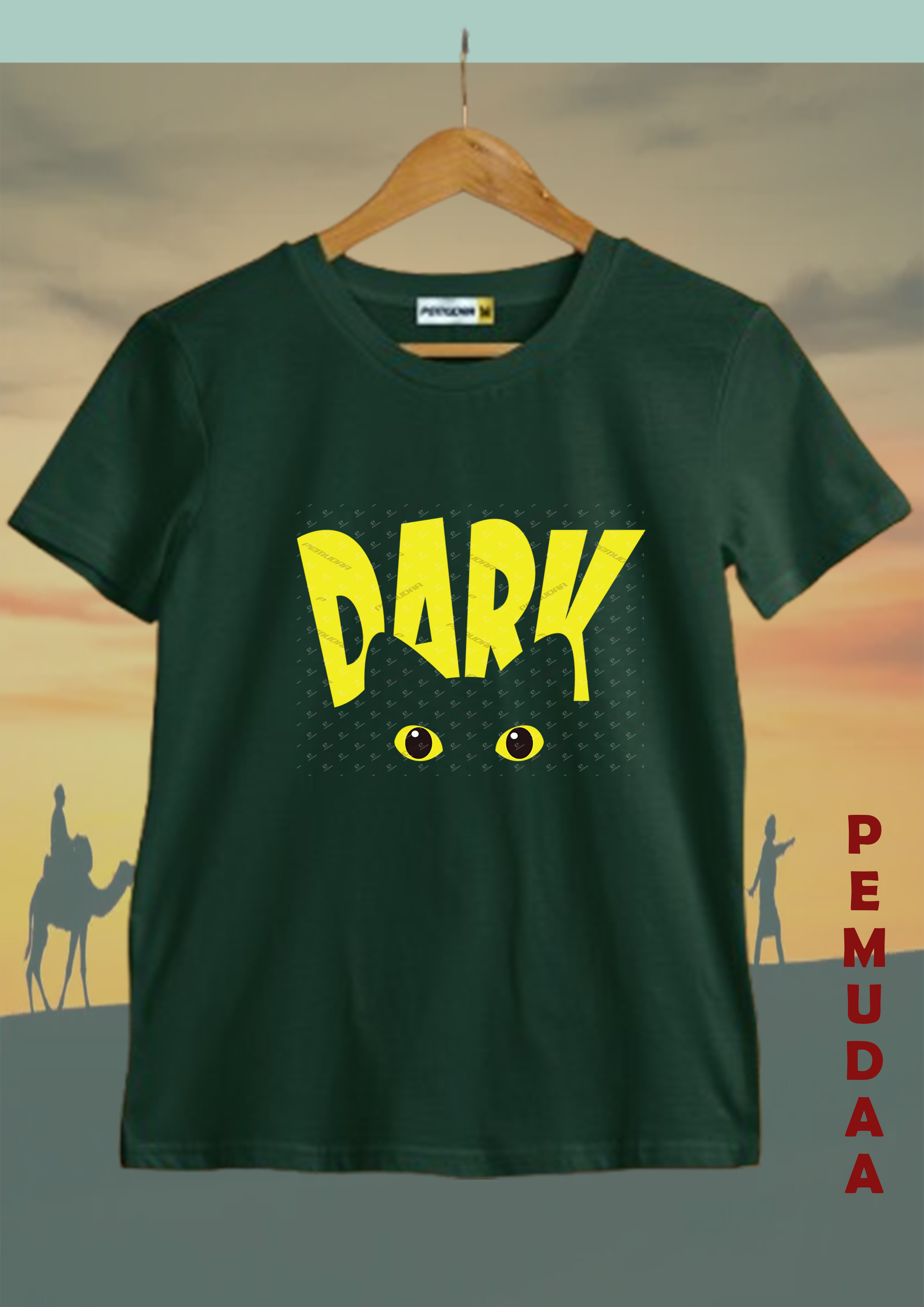 Dark CAT cotton Printed T shirt