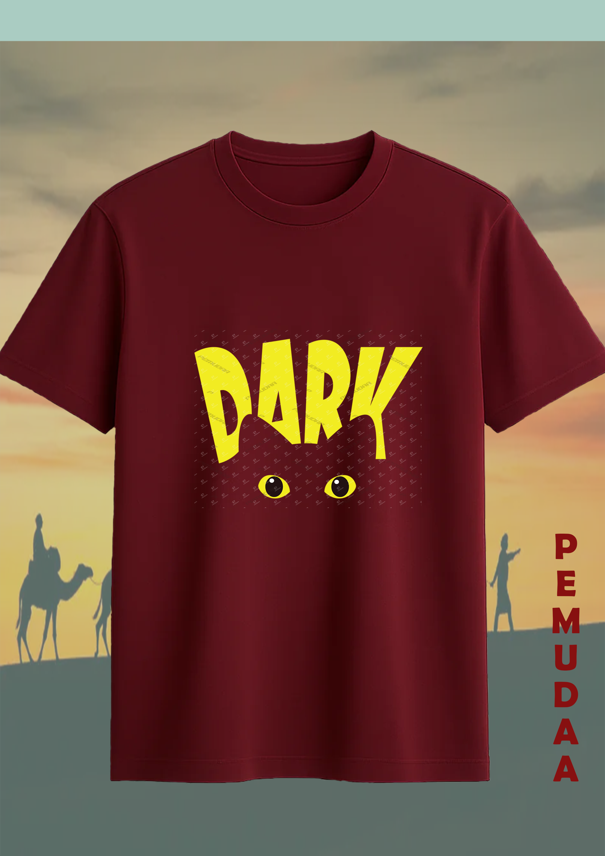 Dark CAT cotton Printed T shirt