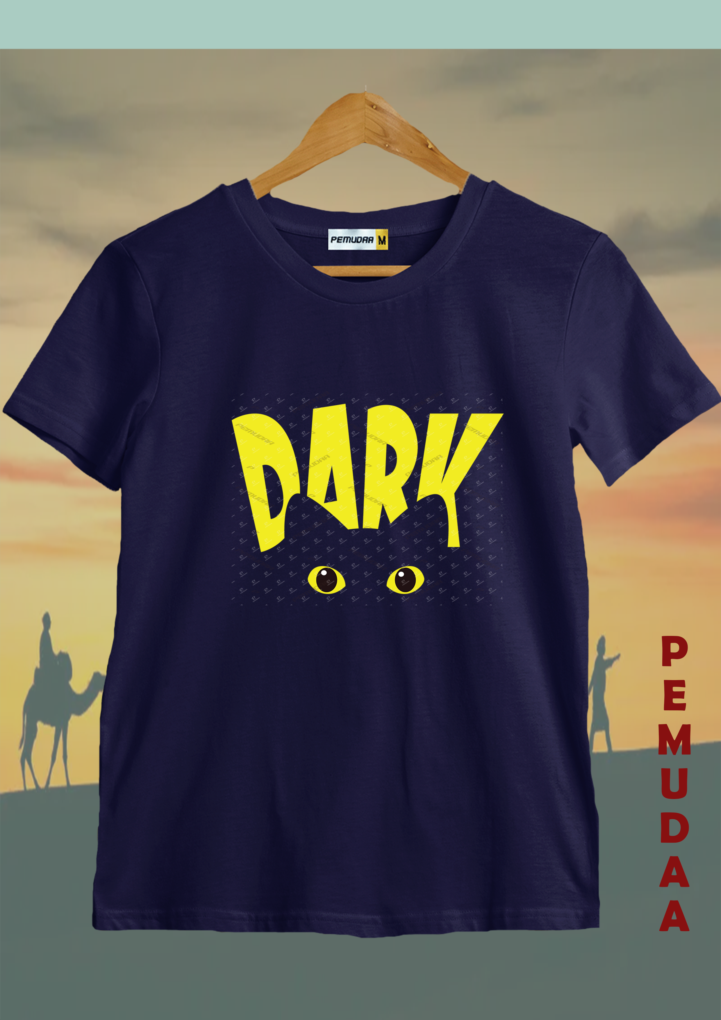 Dark CAT cotton Printed T shirt
