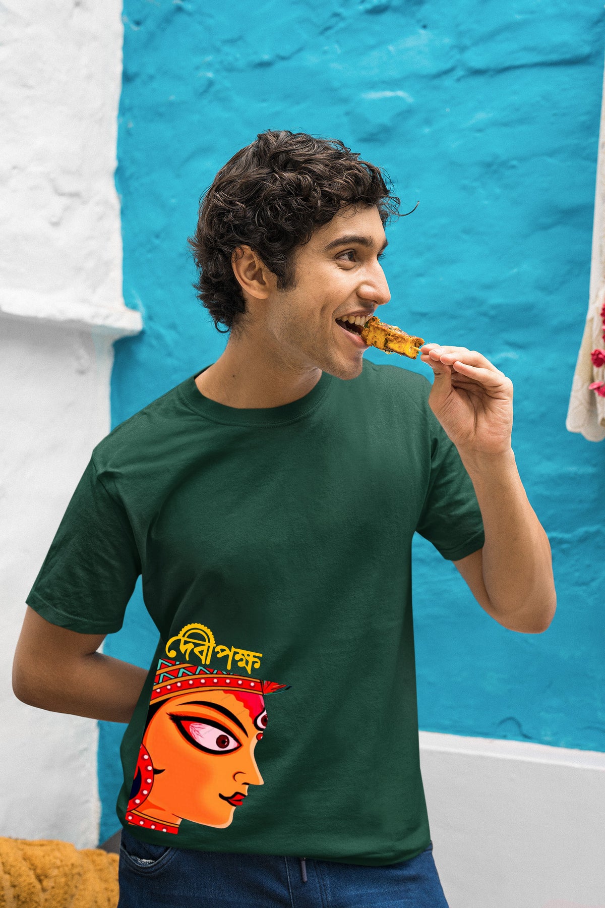 Debi Pokkho Maa Durga Cotton T-Shirt