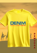 Denim Fashion Wear Printed T-Shirt – Urban Streetwear Cotton Tee