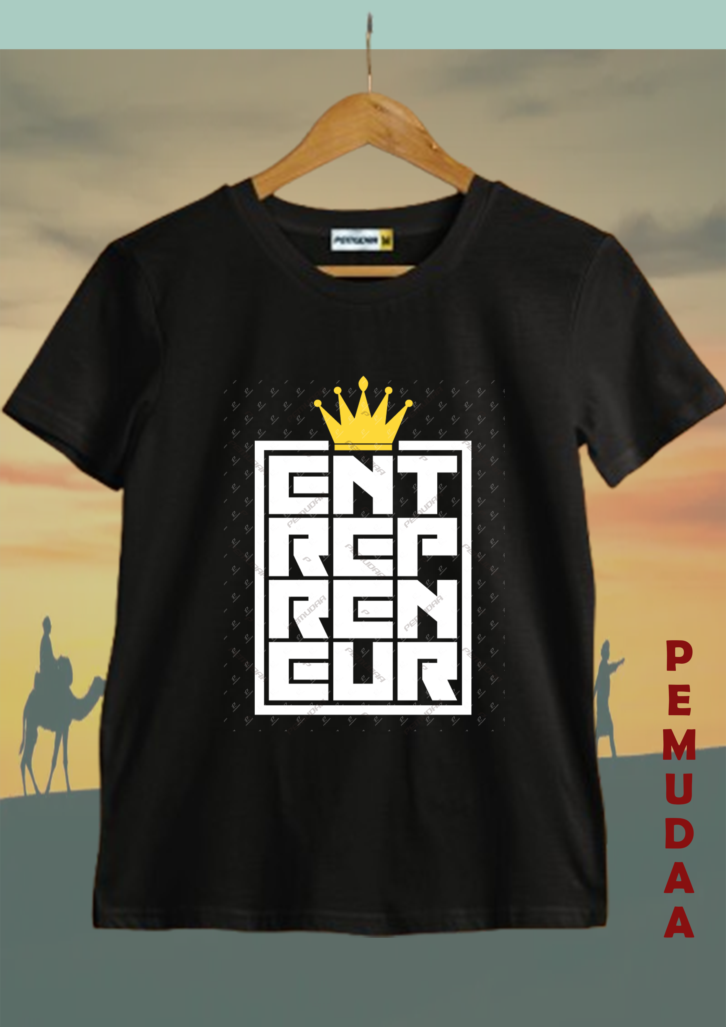 Entrepreneur Printed T-Shirt – Hustle Mindset Streetwear Cotton Tee
