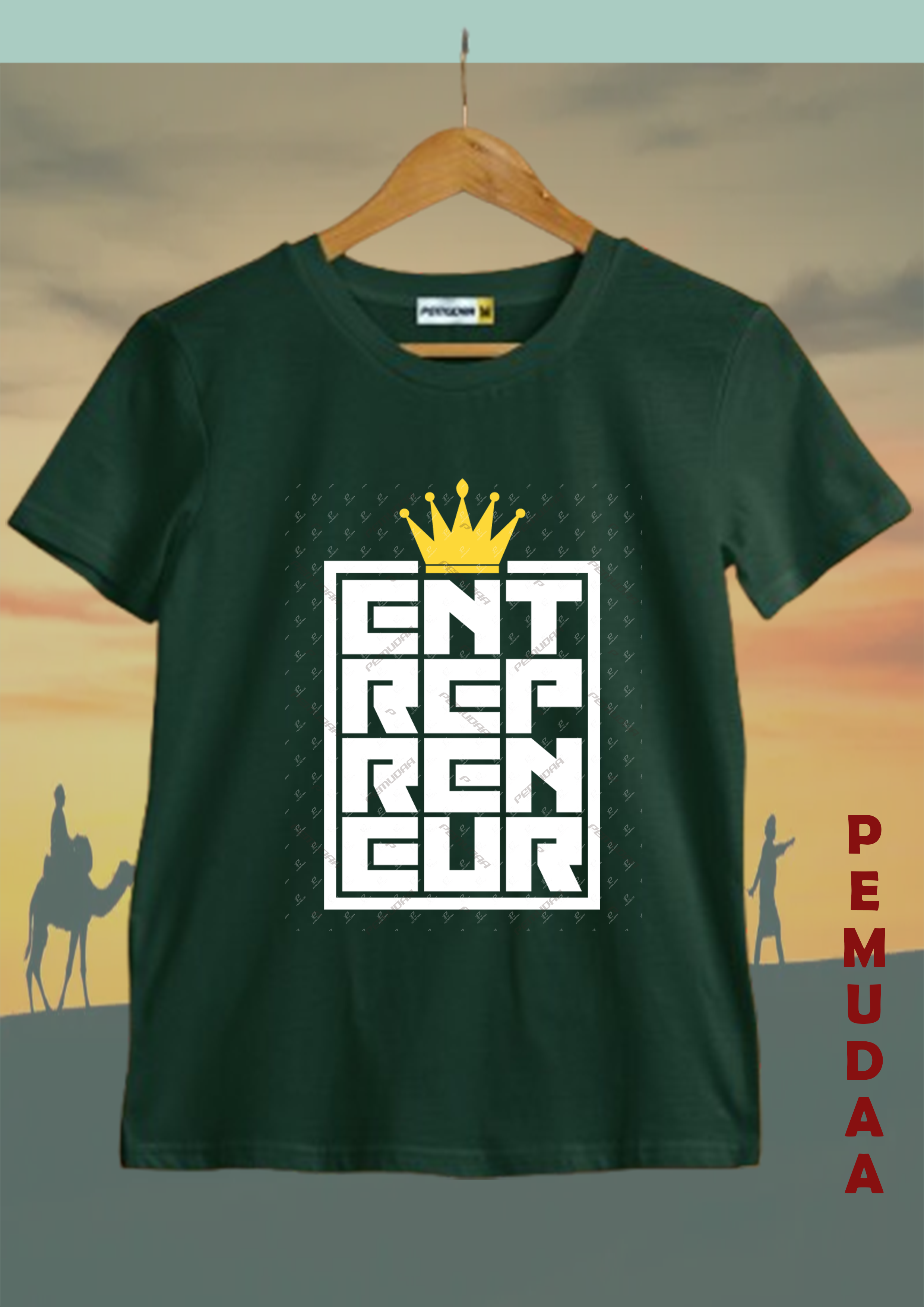 Entrepreneur Printed T-Shirt – Hustle Mindset Streetwear Cotton Tee