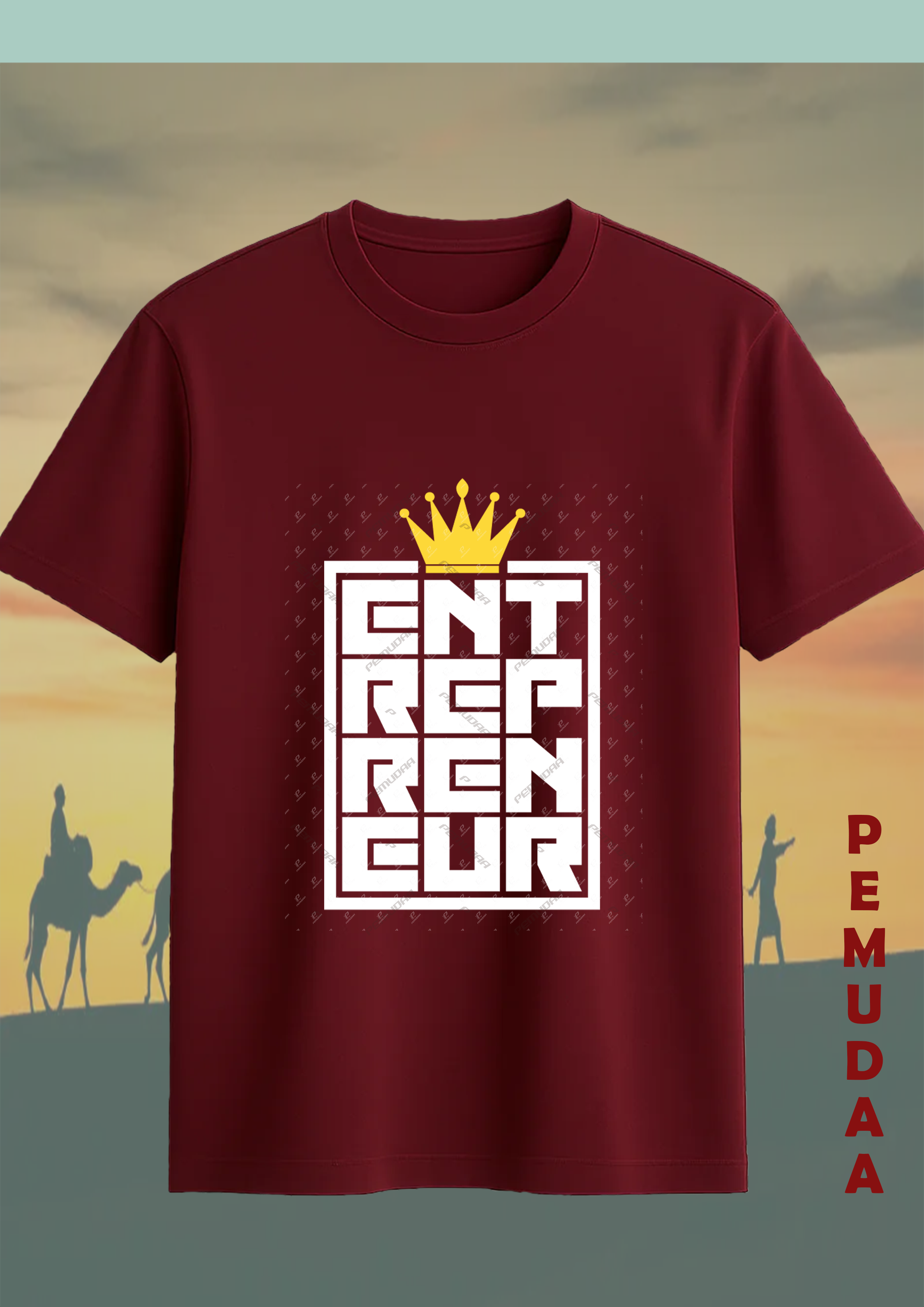 Entrepreneur Printed T-Shirt – Hustle Mindset Streetwear Cotton Tee