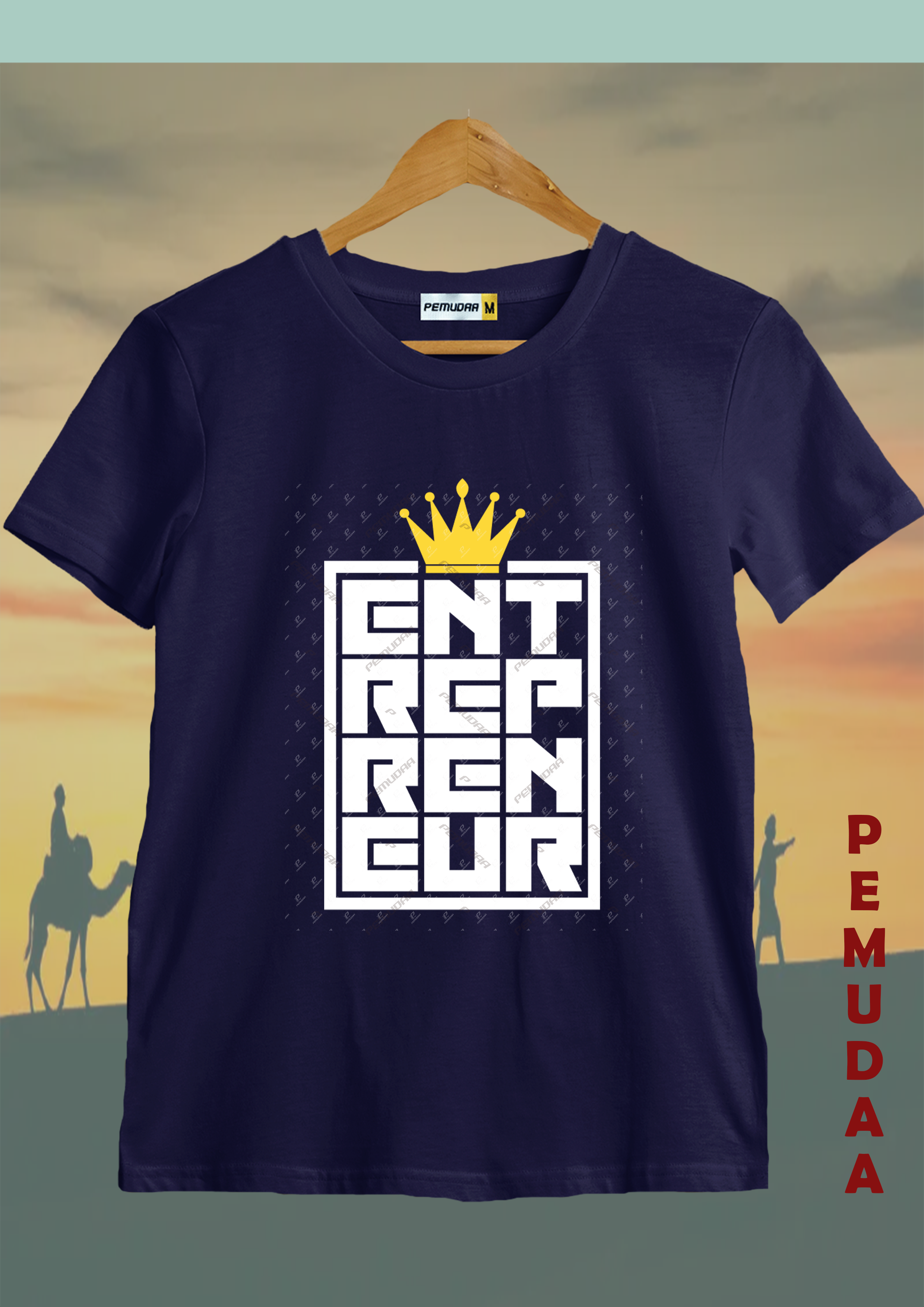Entrepreneur Printed T-Shirt – Hustle Mindset Streetwear Cotton Tee