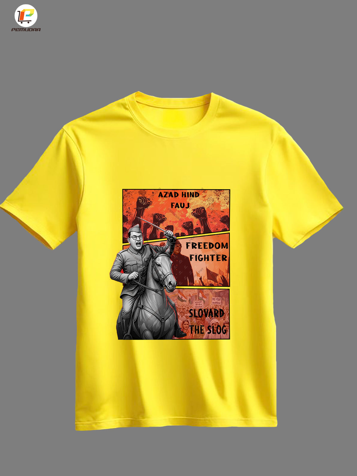 Freedom Netaji Subhas Chandra Bose Printed T shirt