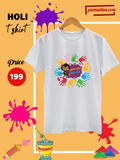 Gabbar Gaon Walo Holi Special Quote polyester T-Shirt-Pemudaa