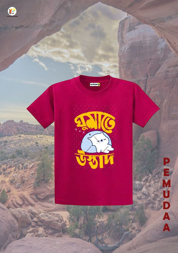 Ghumate ostad bengali printed T shirt
