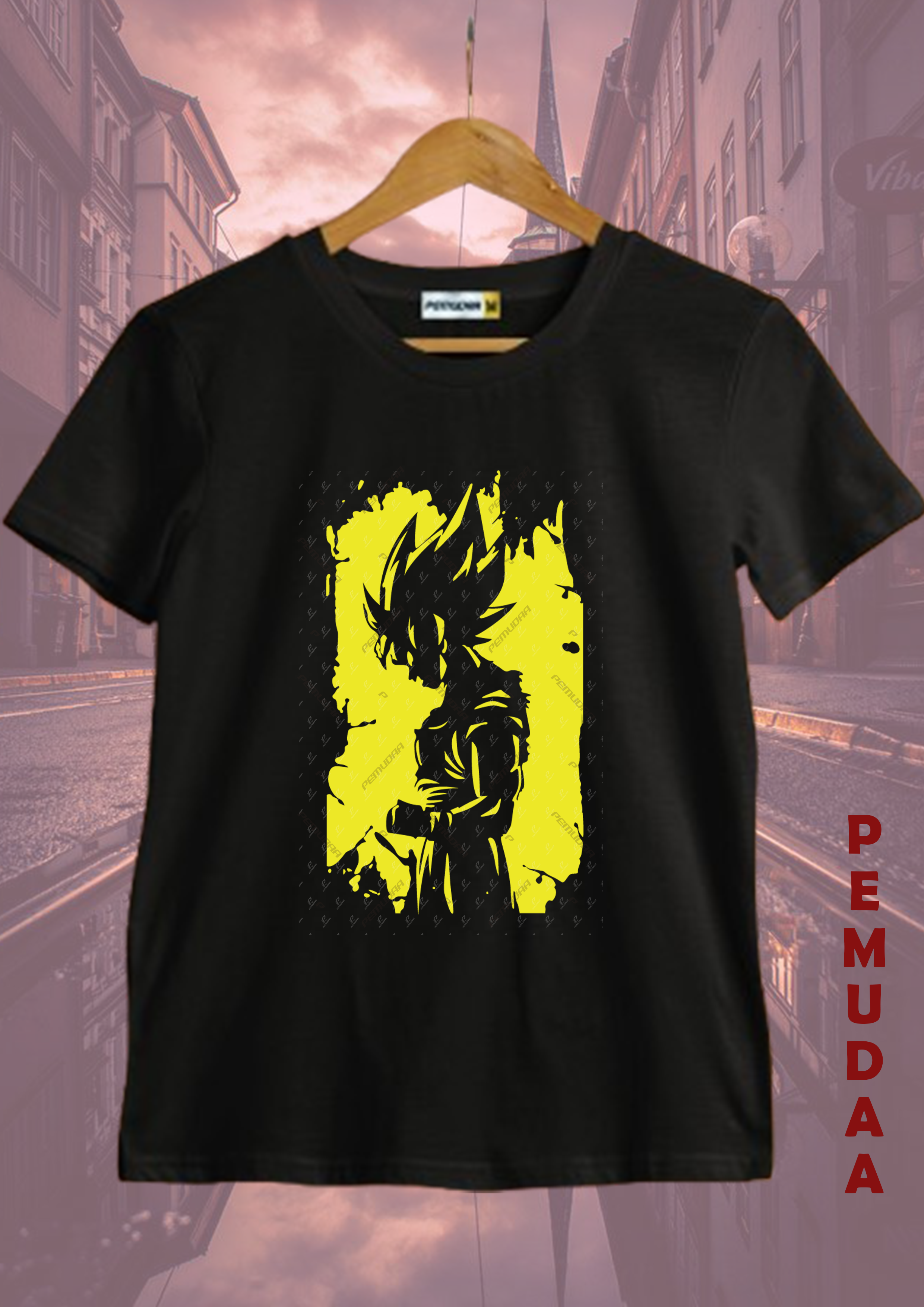 Cosmic Warrior Printed Tee – Anime Inspired Graphic Cotton T-Shirt
