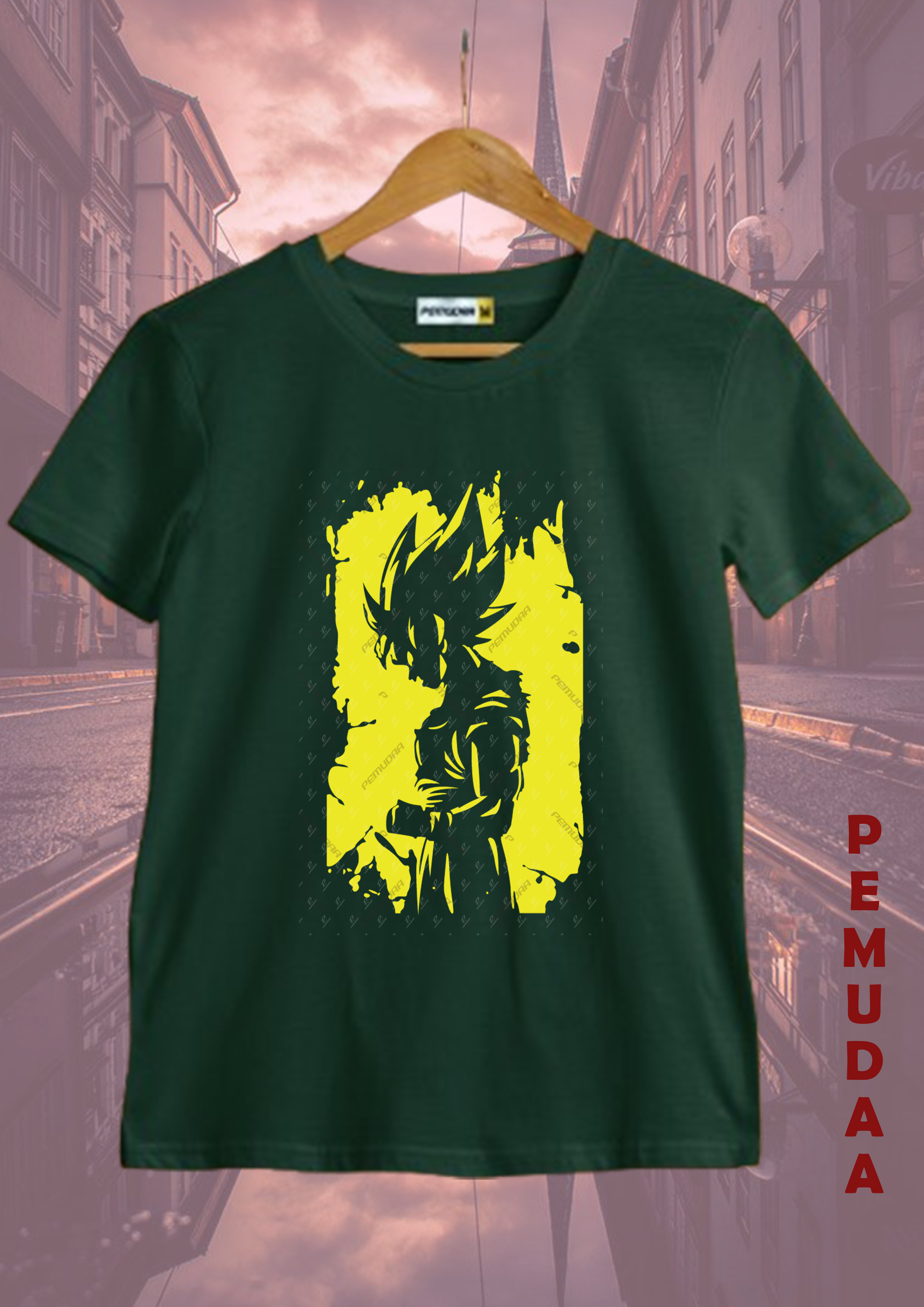 Cosmic Warrior Printed Tee – Anime Inspired Graphic Cotton T-Shirt