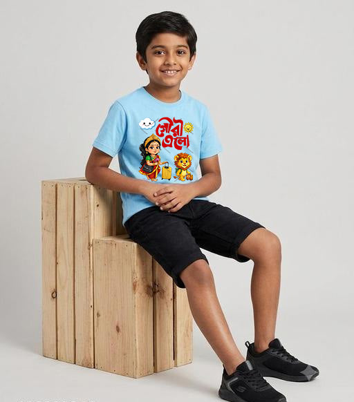 Gouri Elo Kids Durga Puja T-Shirt
