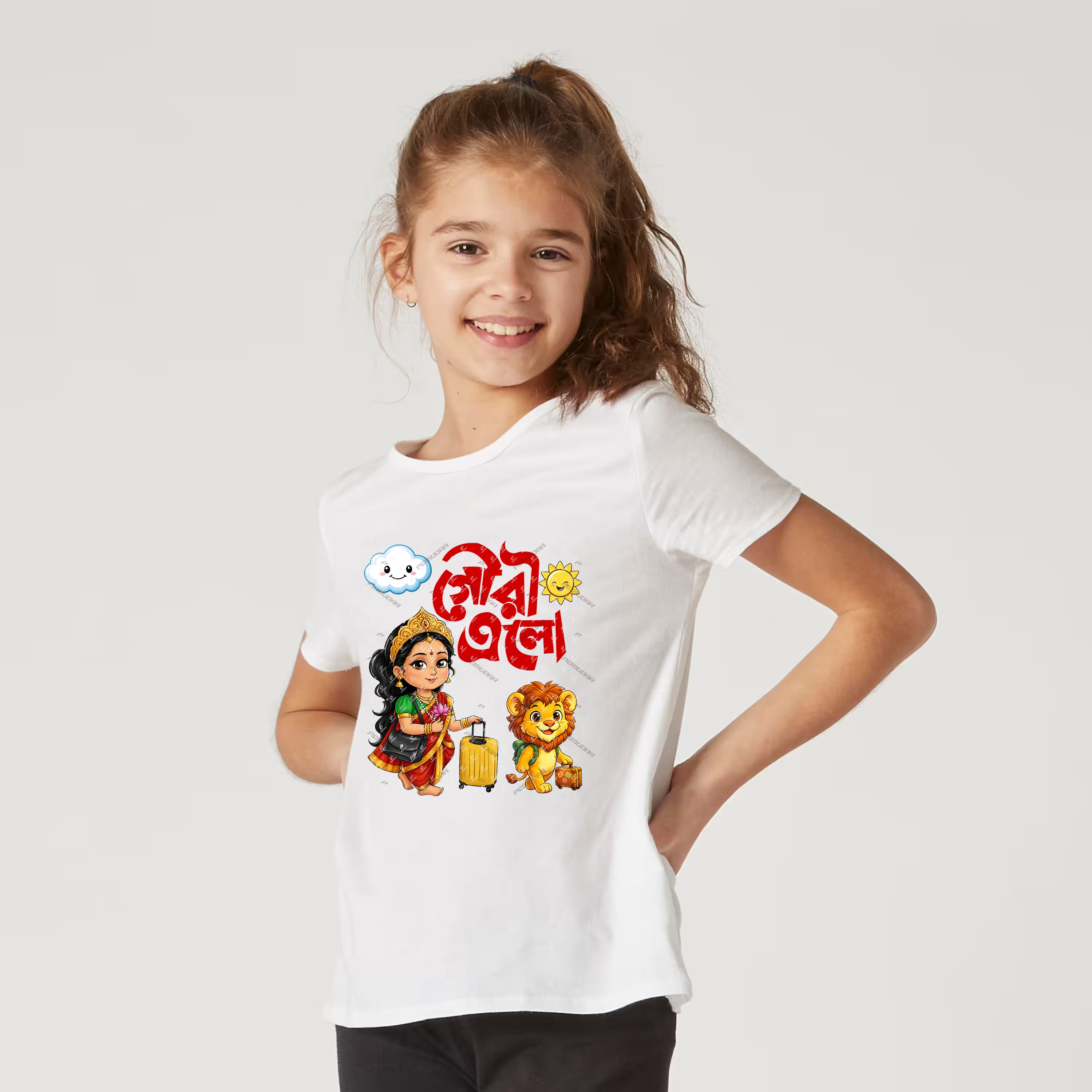 Gouri Elo Kids Durga Puja T-Shirt