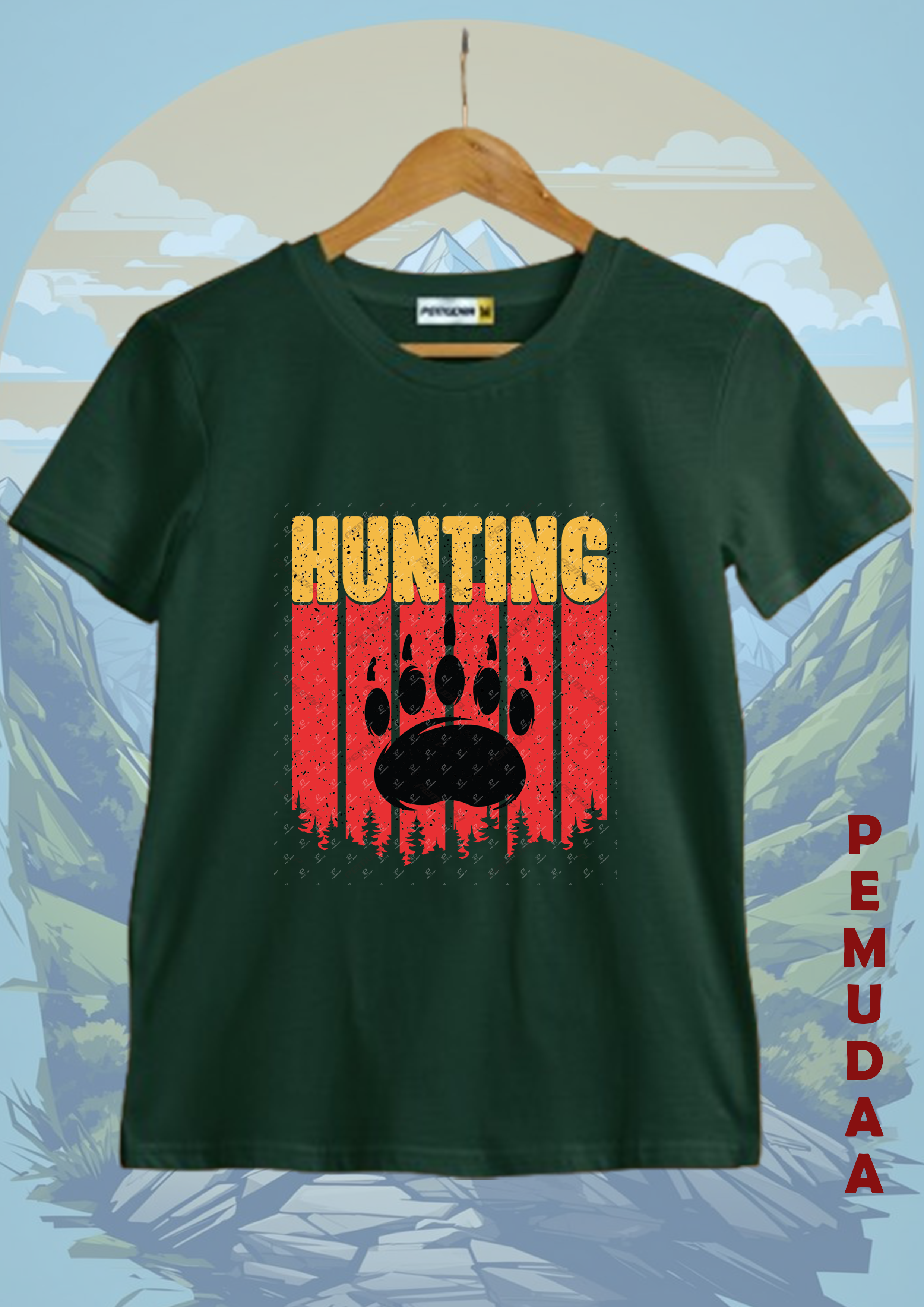 Haunting Printed T-Shirt – Dark Aesthetic Graphic Cotton Tee