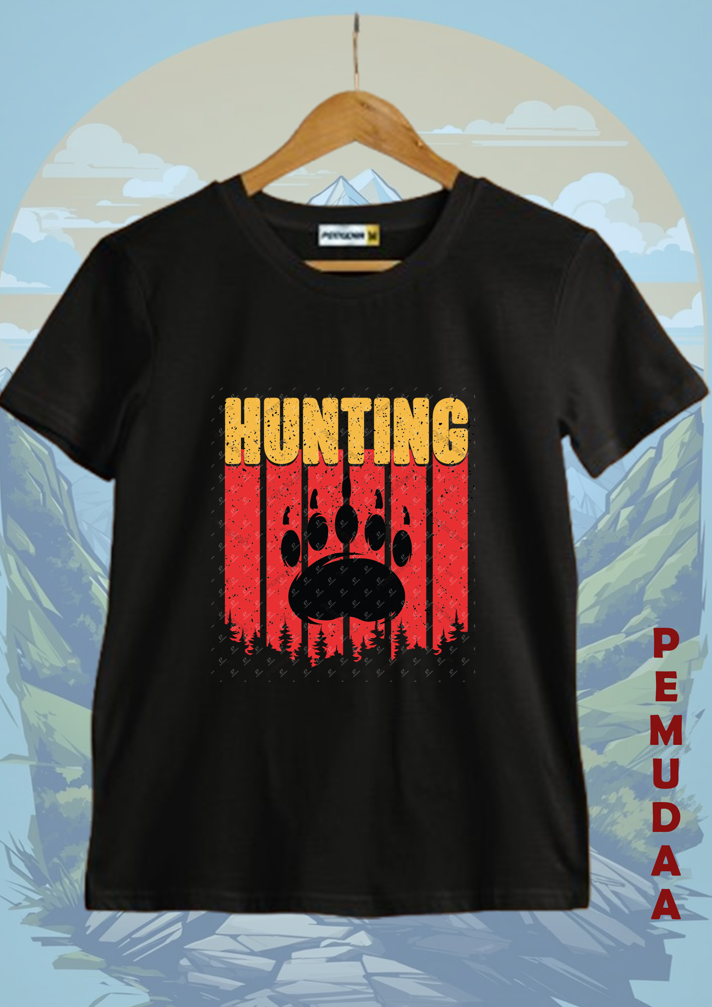 Haunting Printed T-Shirt – Dark Aesthetic Graphic Cotton Tee