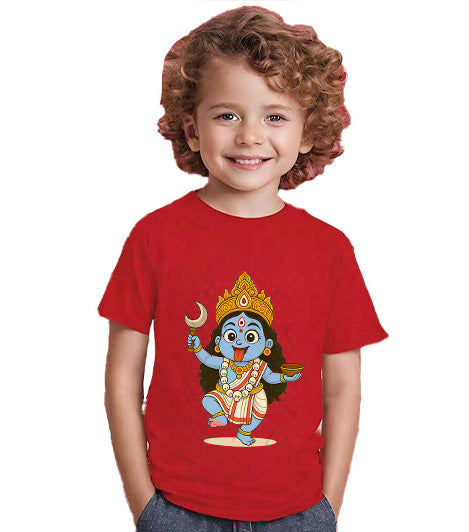 Cute  Kali kids half pure cotton T shirt