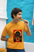 Ma Kali box design half cotton T shirt