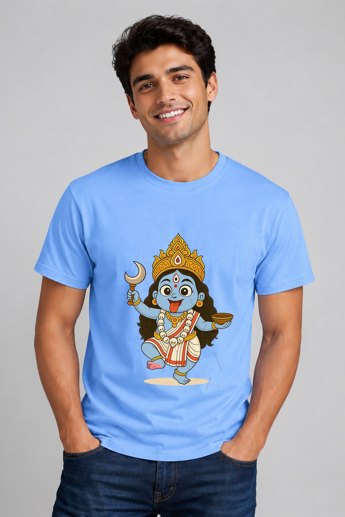 Cute Ma Kali half Cotton T shirt
