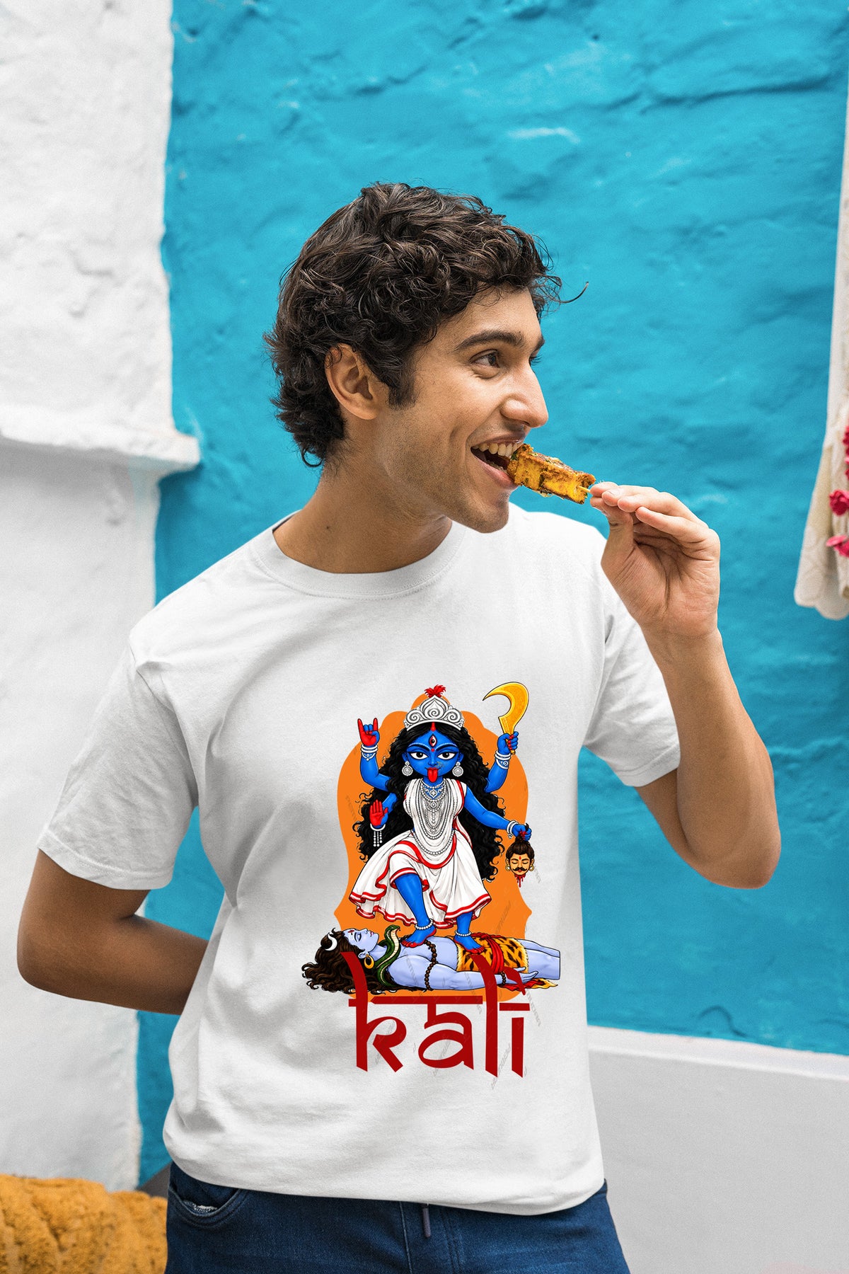 Kali ma puja exclusive graphic design Half cotton T-Shirt