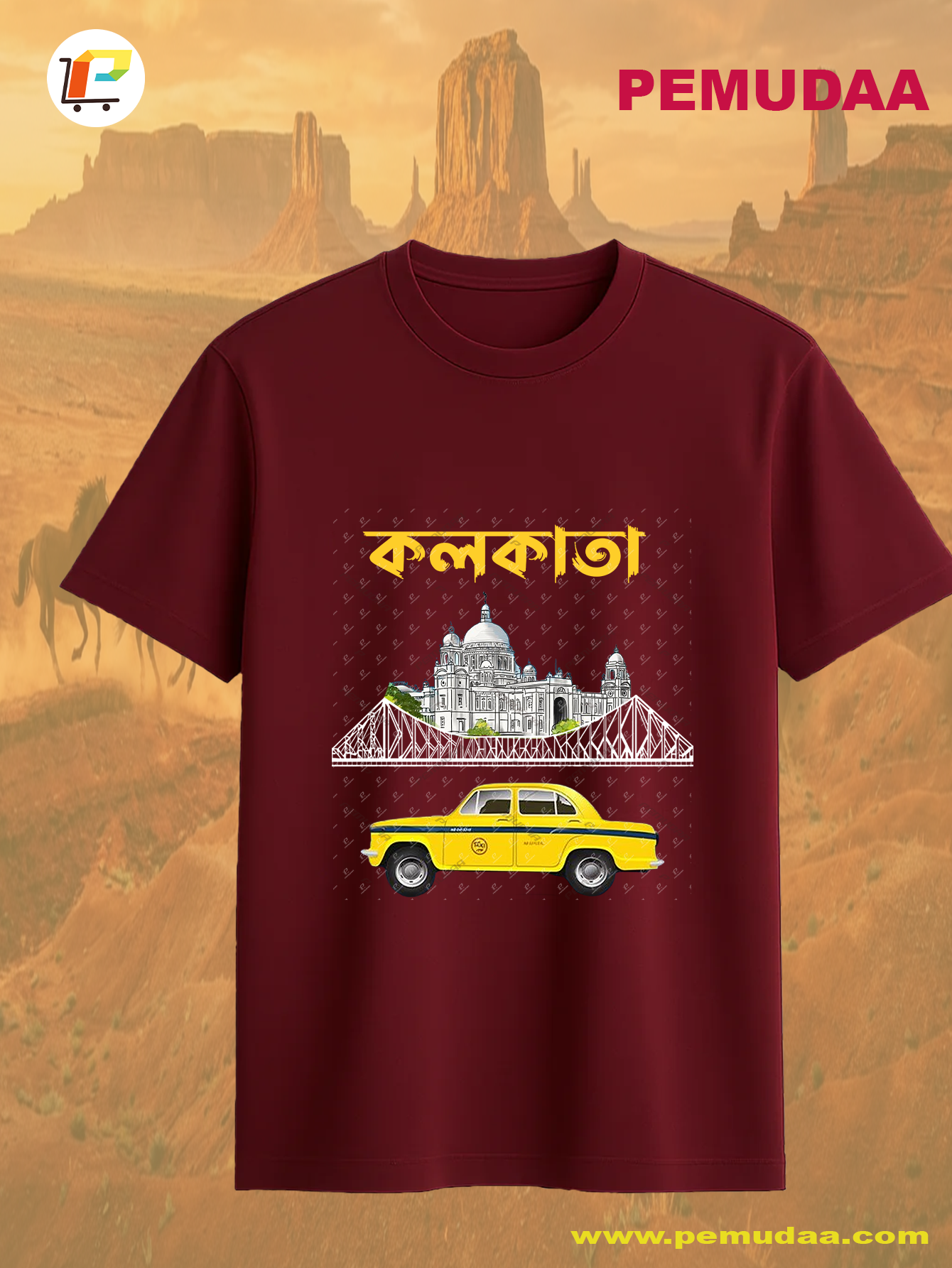 Kolkata Heritage Graphic T-Shirt